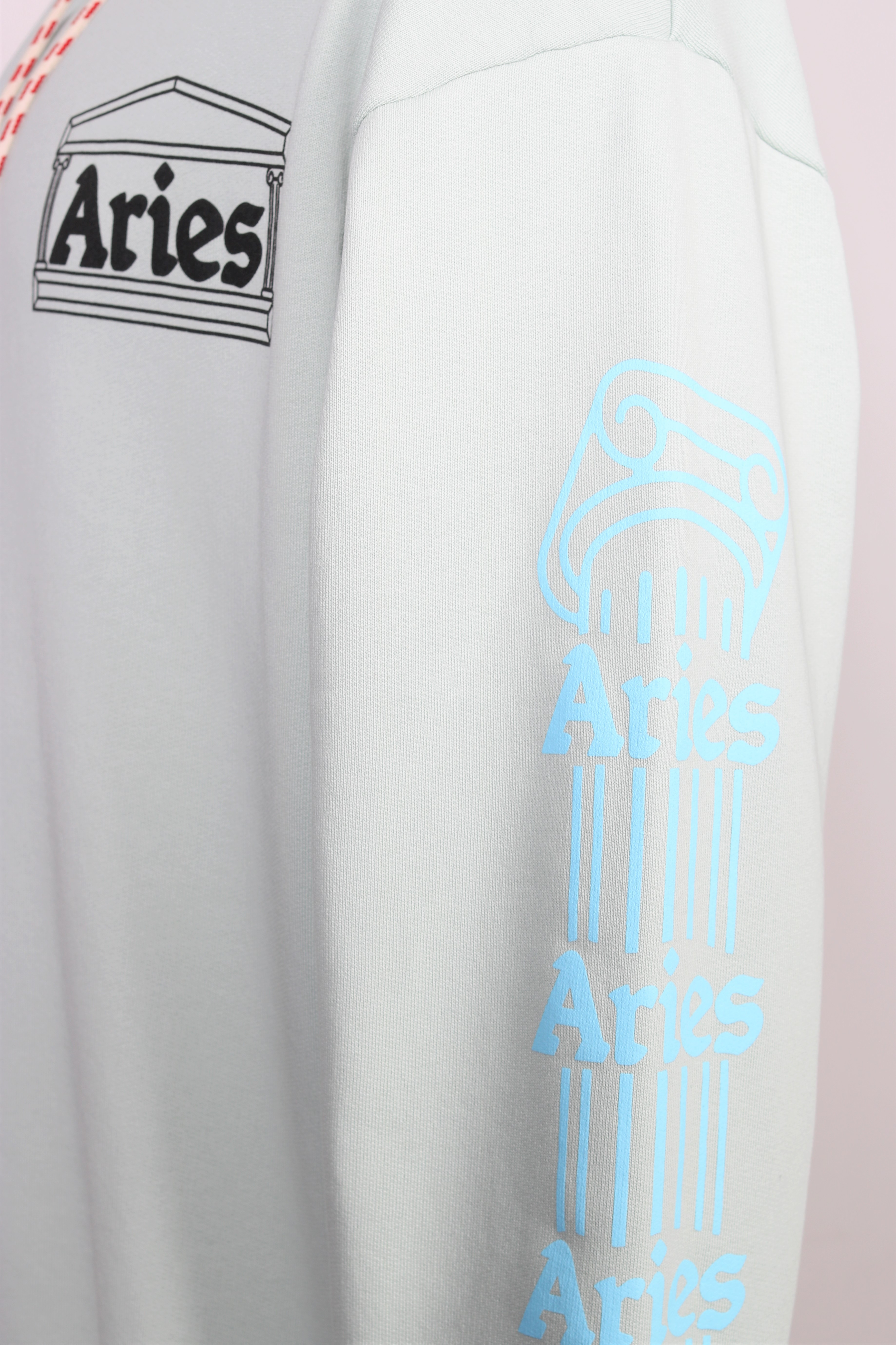 Unisex Aries Column Hoodie in Pale Mint XL