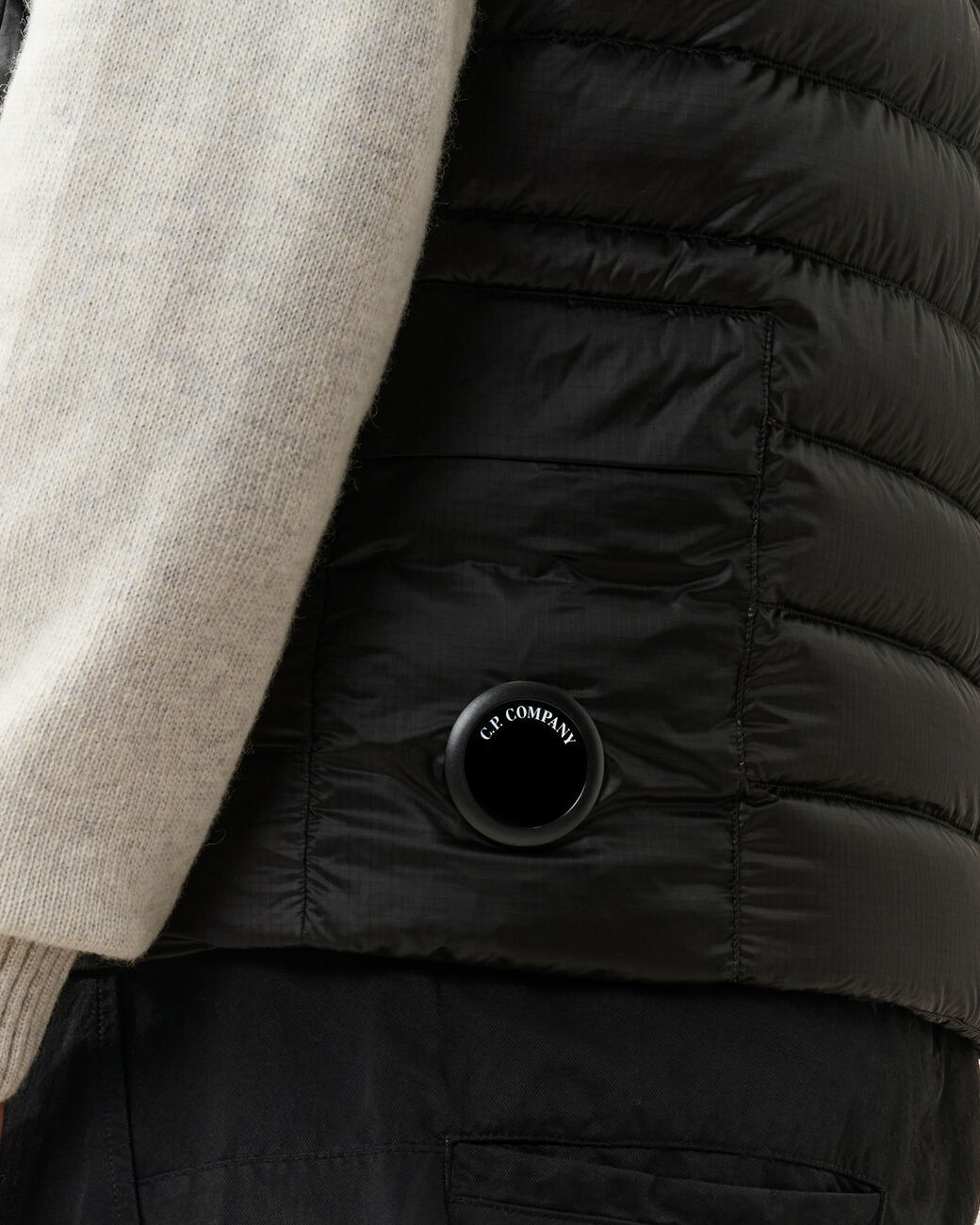 C.P. COMPANY D.D. Shell Down Vest in Black