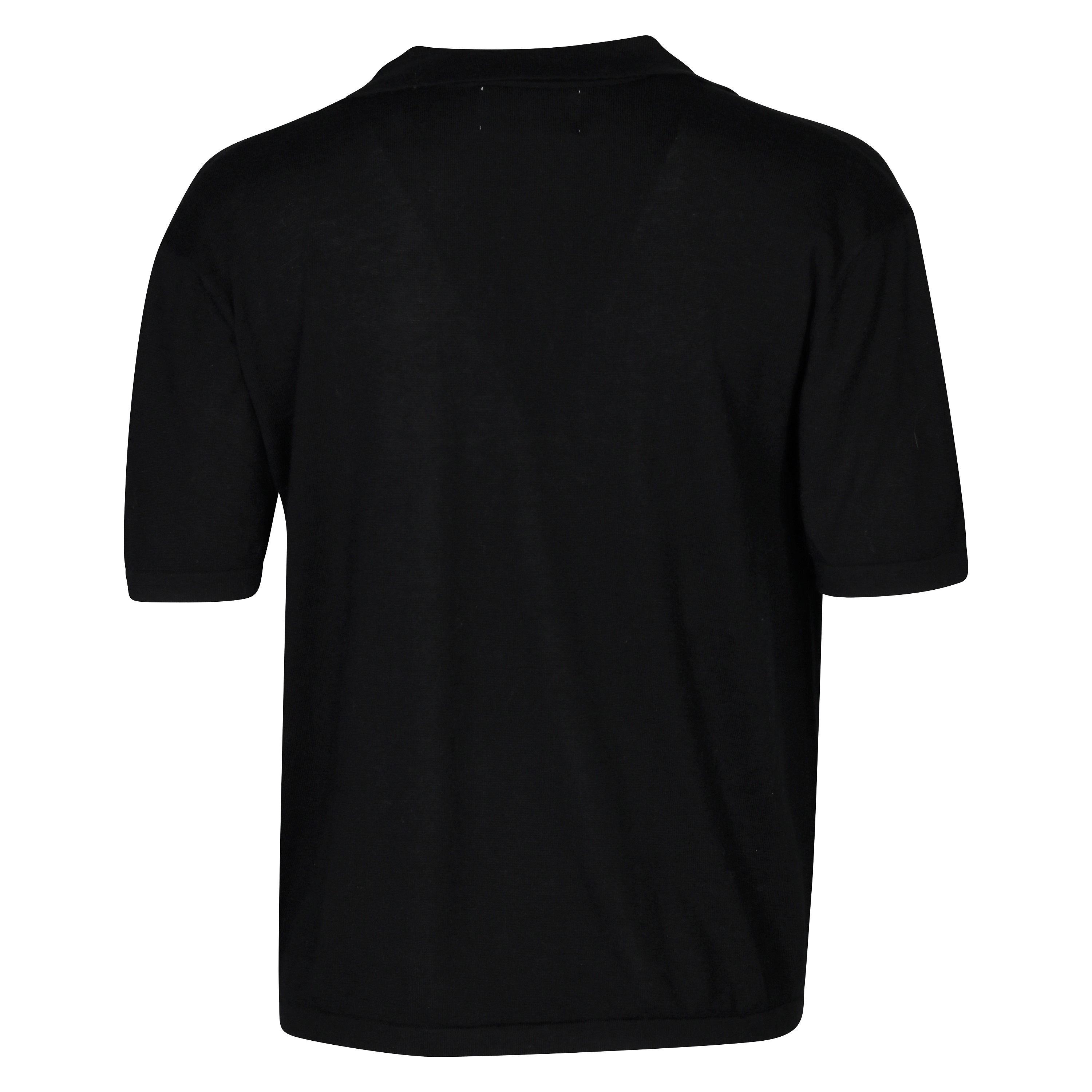 Flona Cashmere/Silk Polo in Black S
