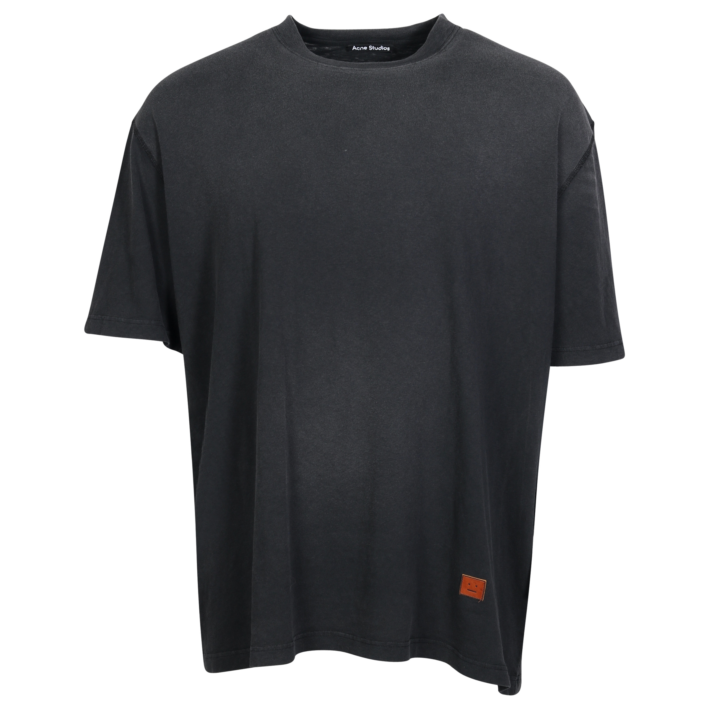 Acne Studios Face Oversized T-Shirt Washed Black Back Printed S/M