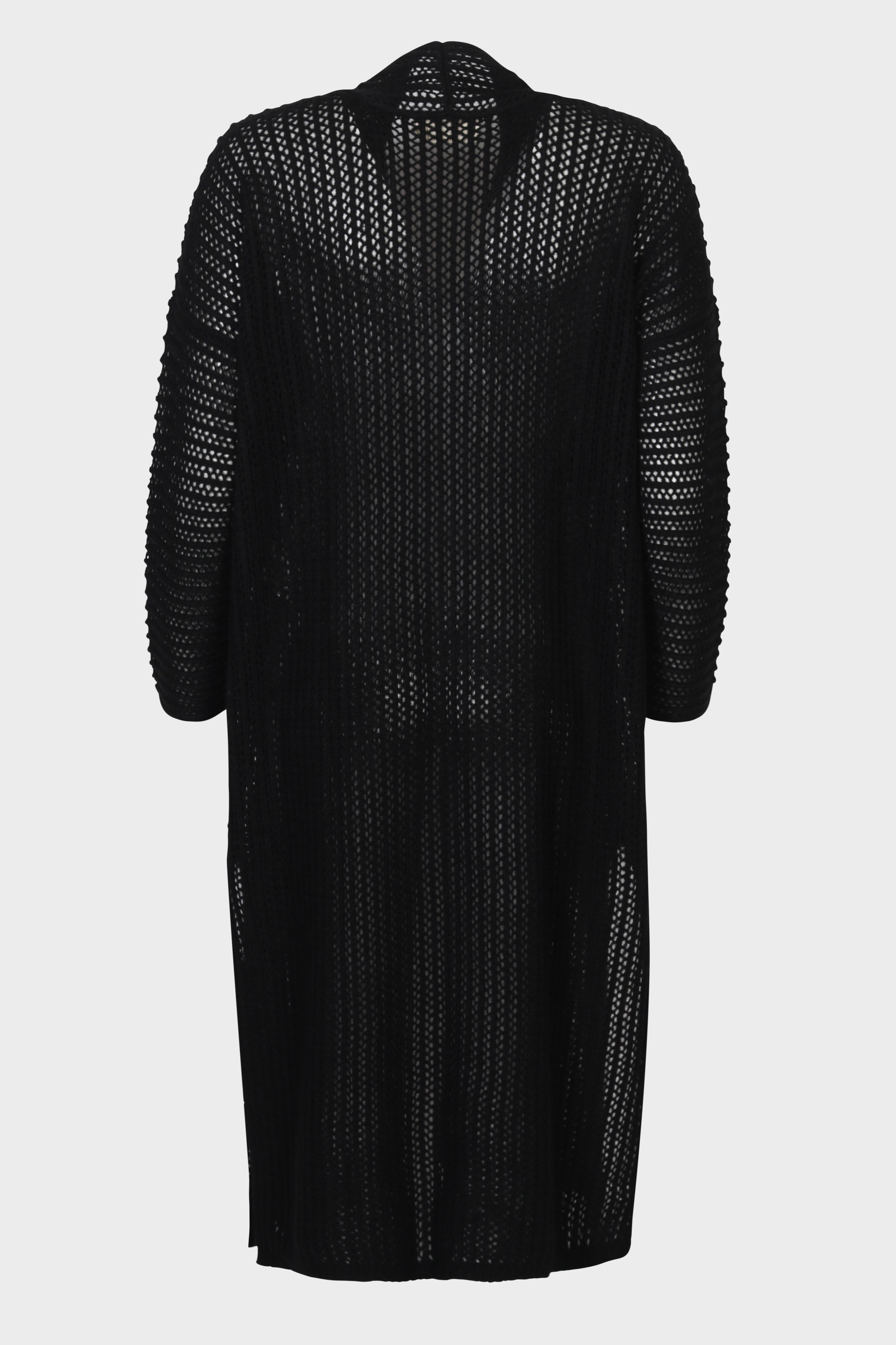 SMINFINITY Blurry Knit Coat in Black M/L