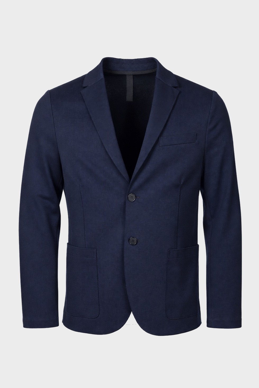 HARRIS WHARF LONDON Stretch Piquet Jacket in Navy