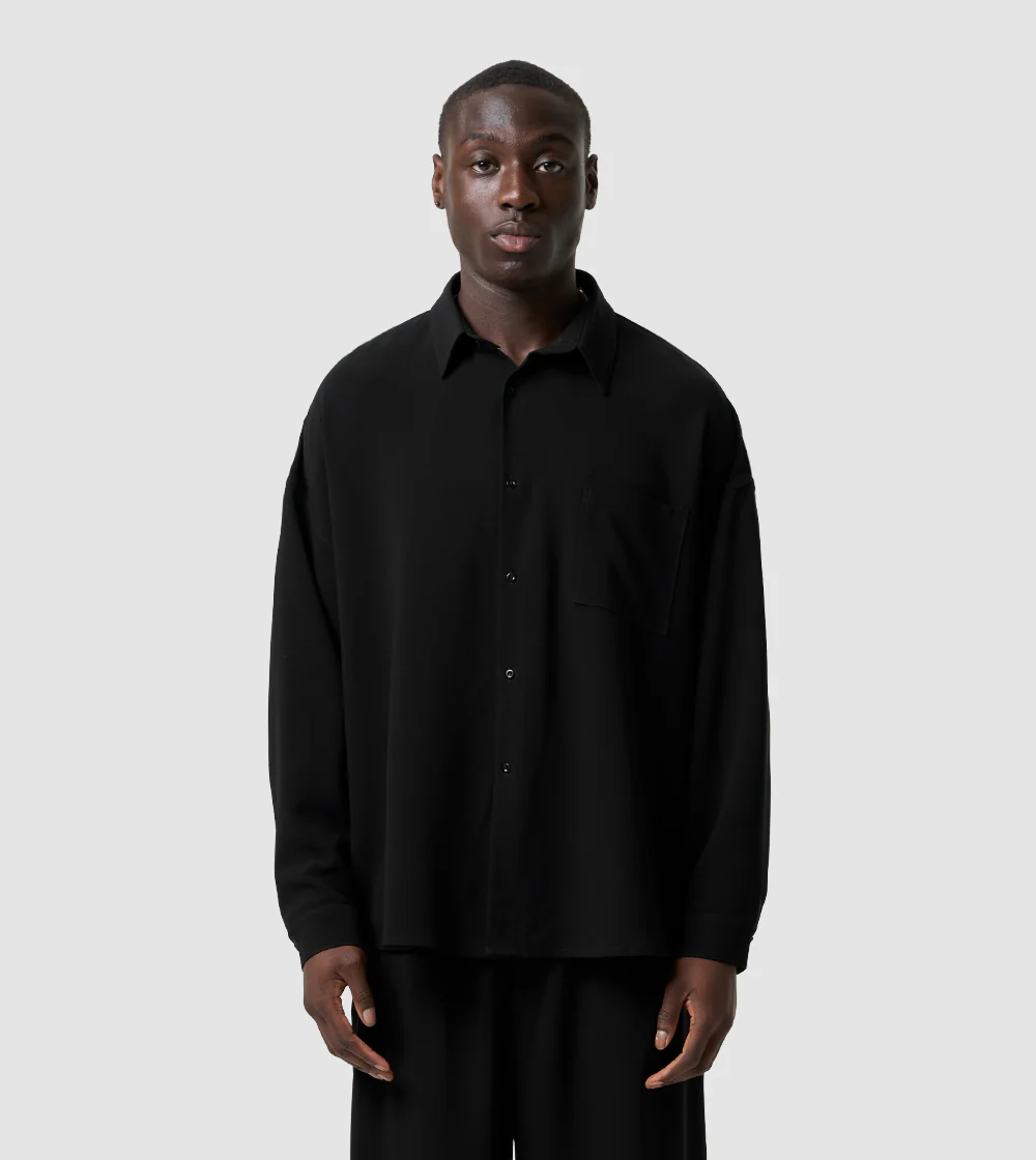 PERPLEX Kuro Loose Fit Shirt in Black