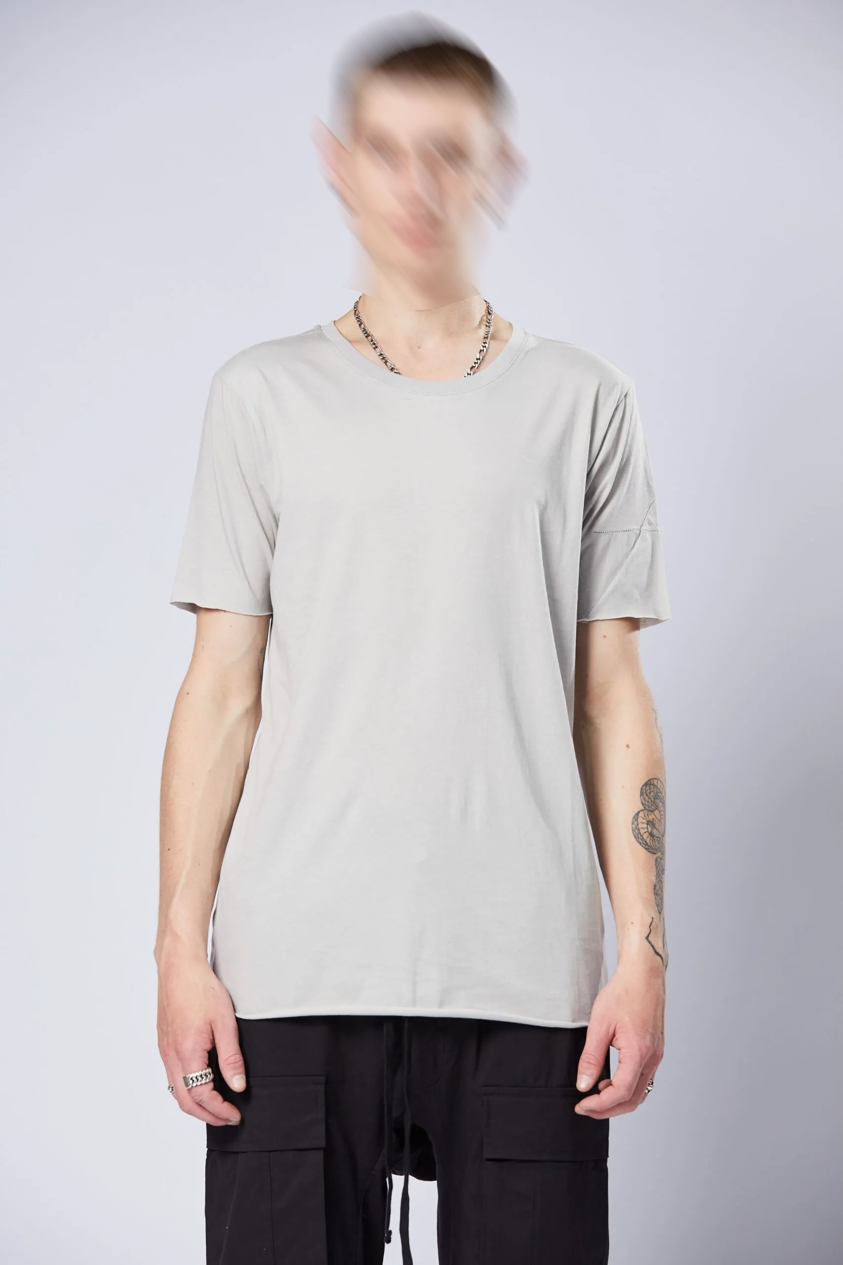 THOM KROM T-Shirt in Silver XL