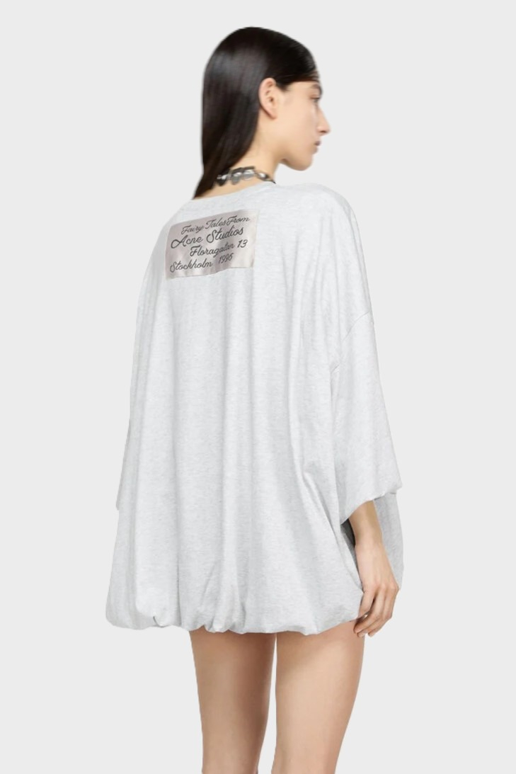 ACNE STUDIOS Oversize T-shirt in Grey Melange