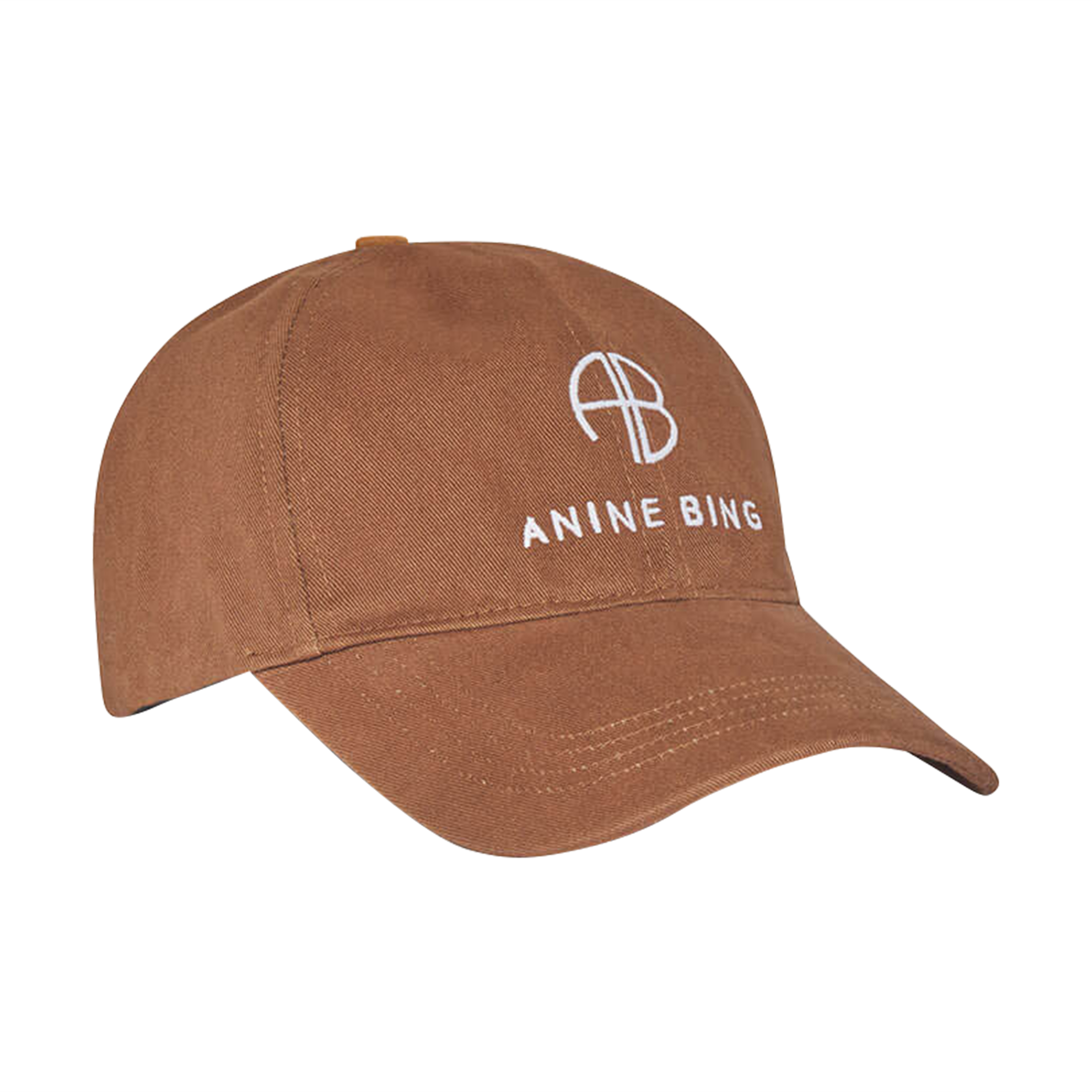 Anine Bing Jeremy Baseball Cap in Dark Camel
