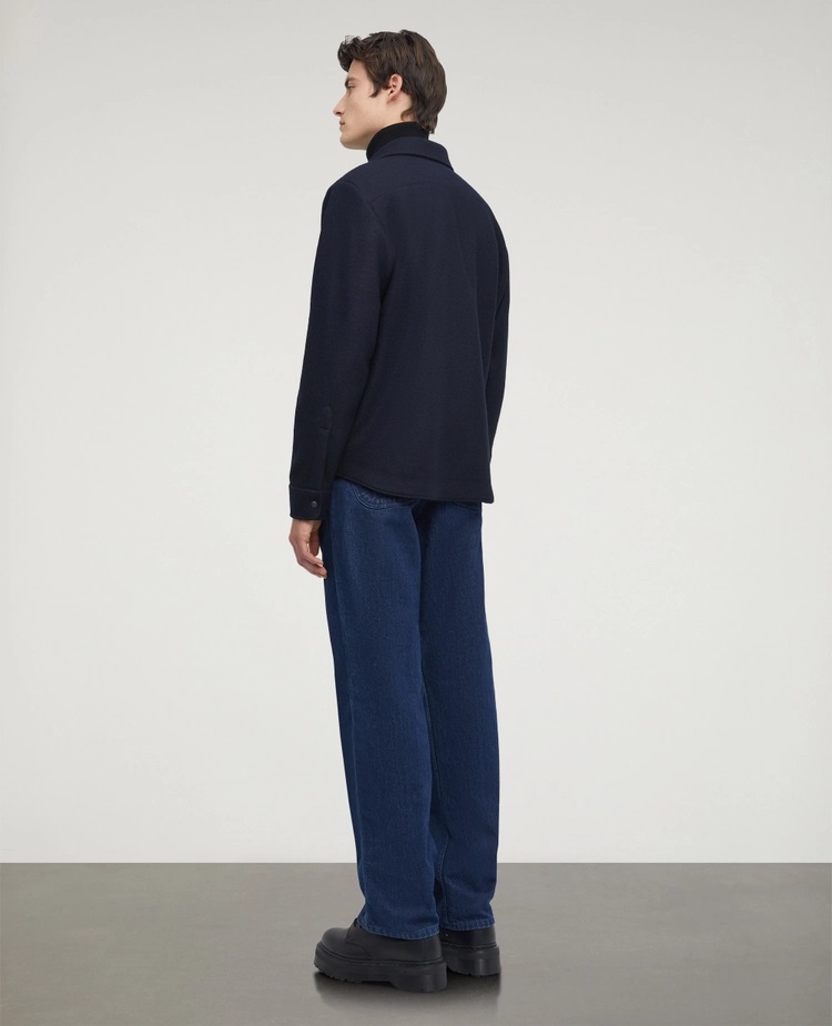 Aspesi Wool Jacket in Navy 3XL