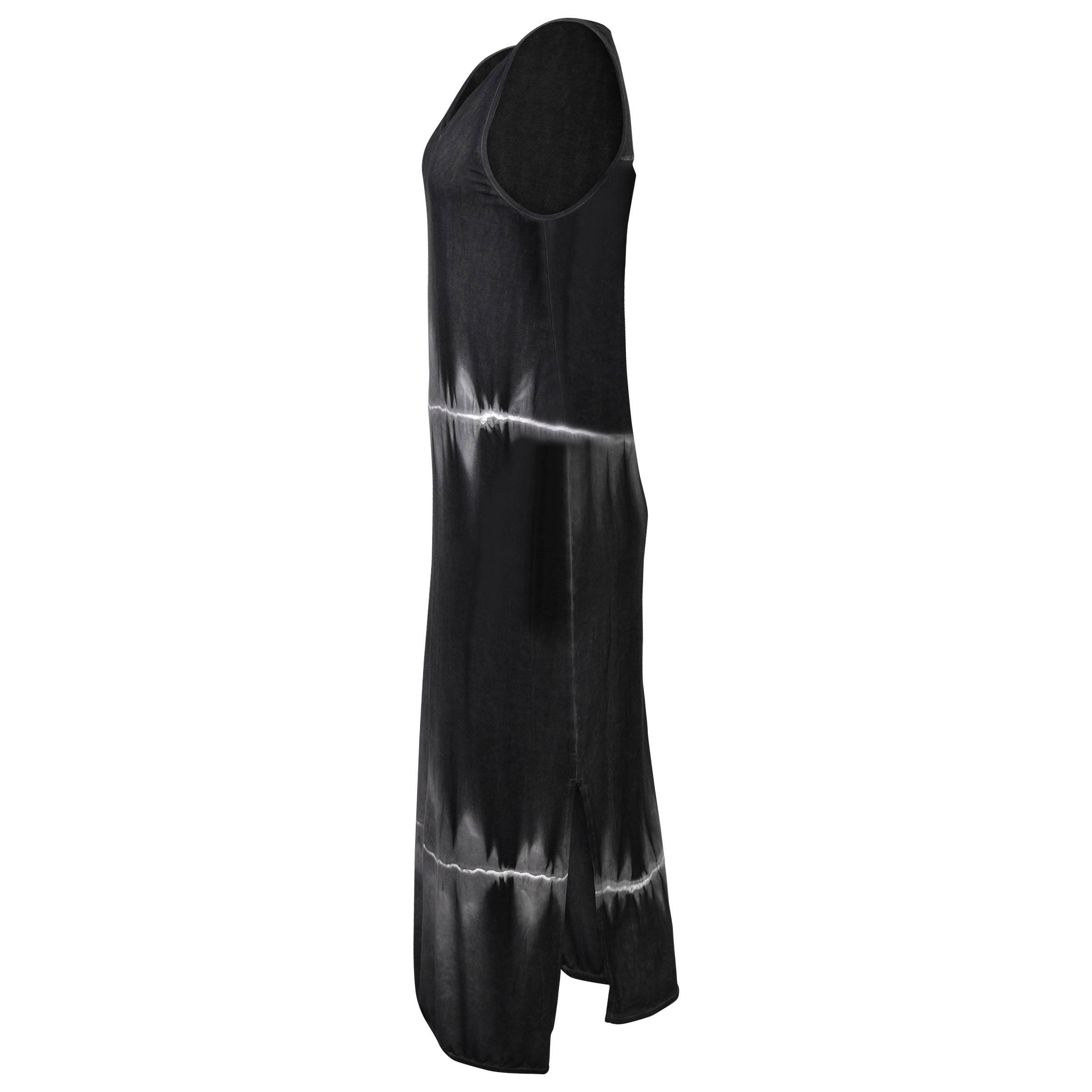 Thom Krom Strap Dress Grey Dip Dye