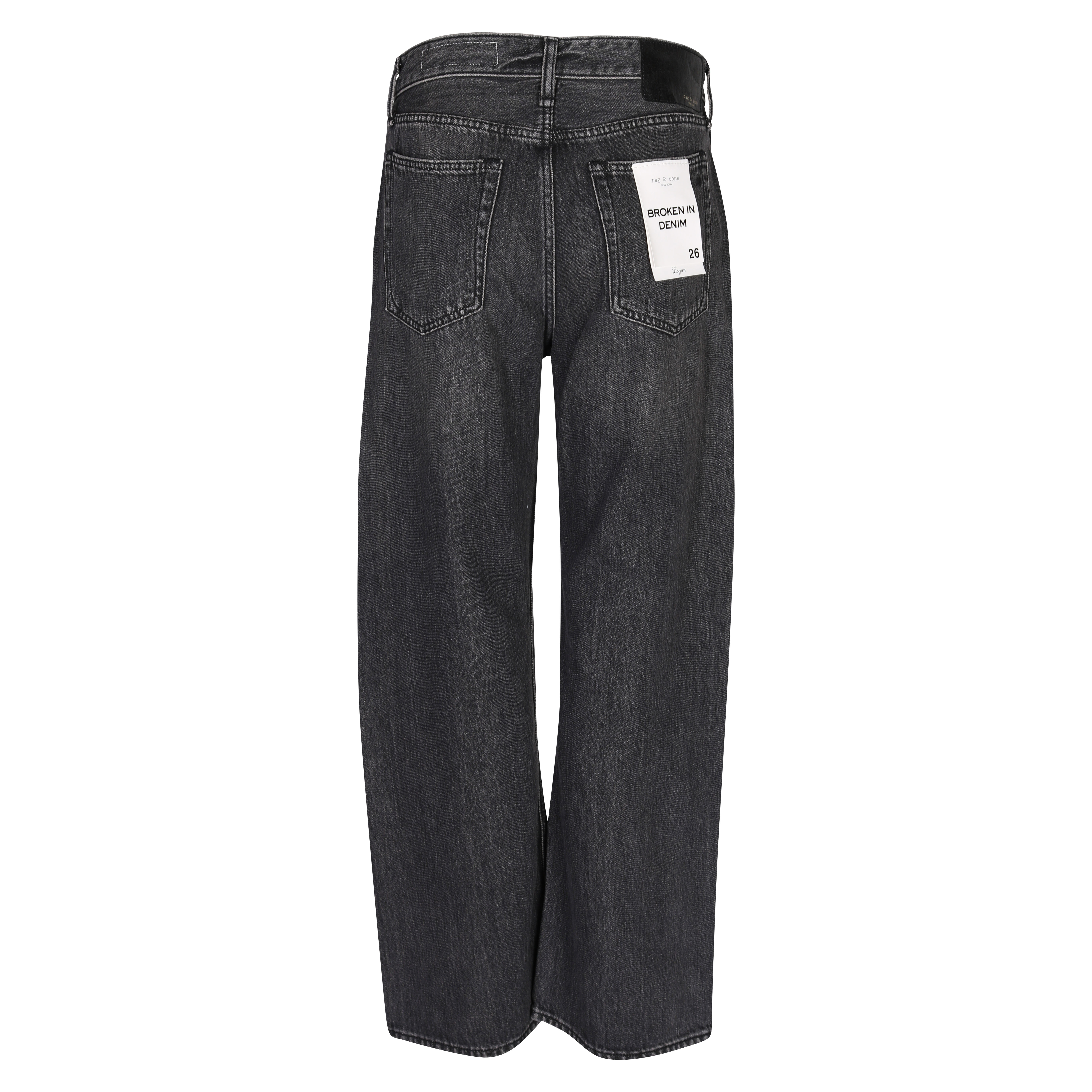 Rag & Bone Broken in Denim Logan in Onyx 28