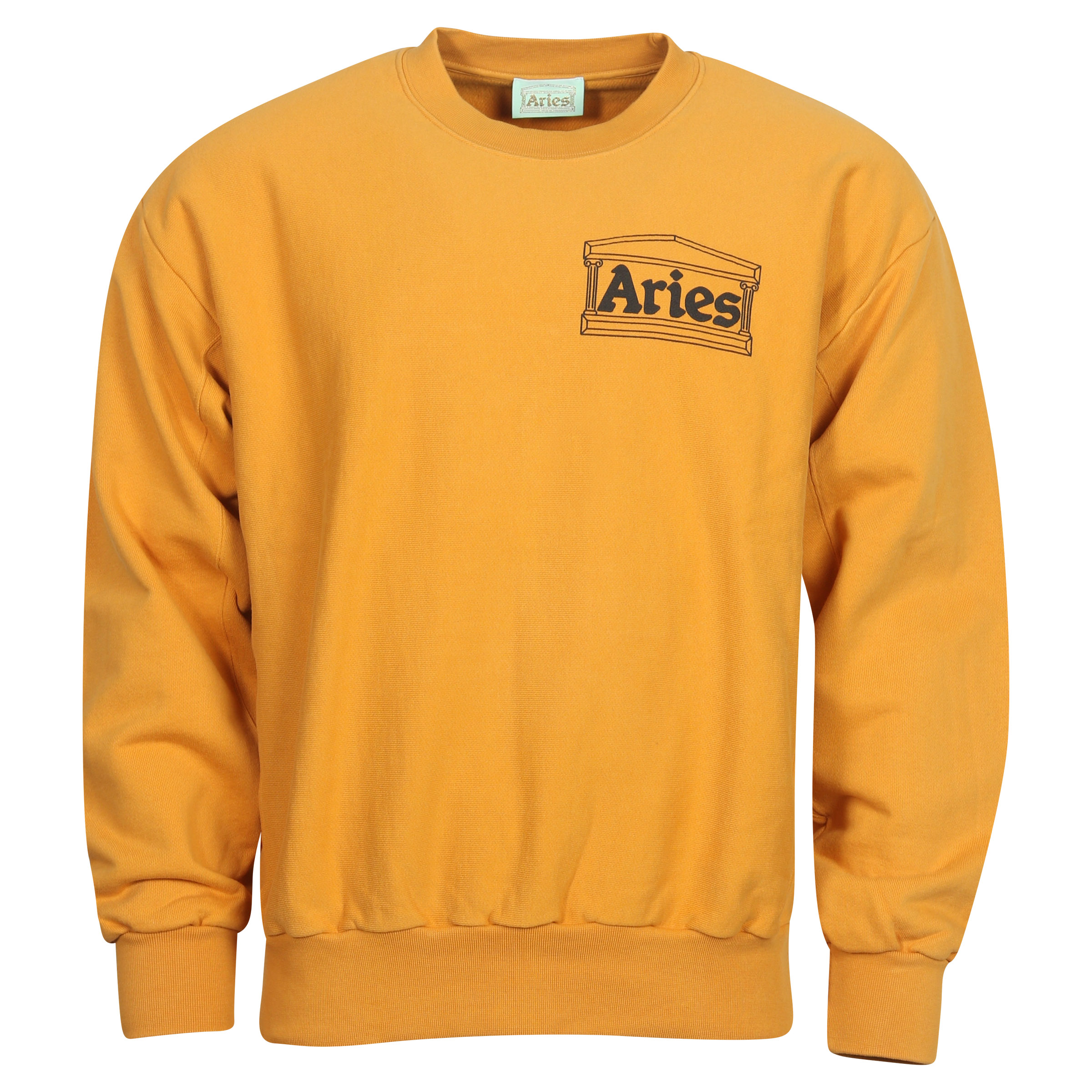 Unisex Aries Premium Temple Sweatshirt in Ochre