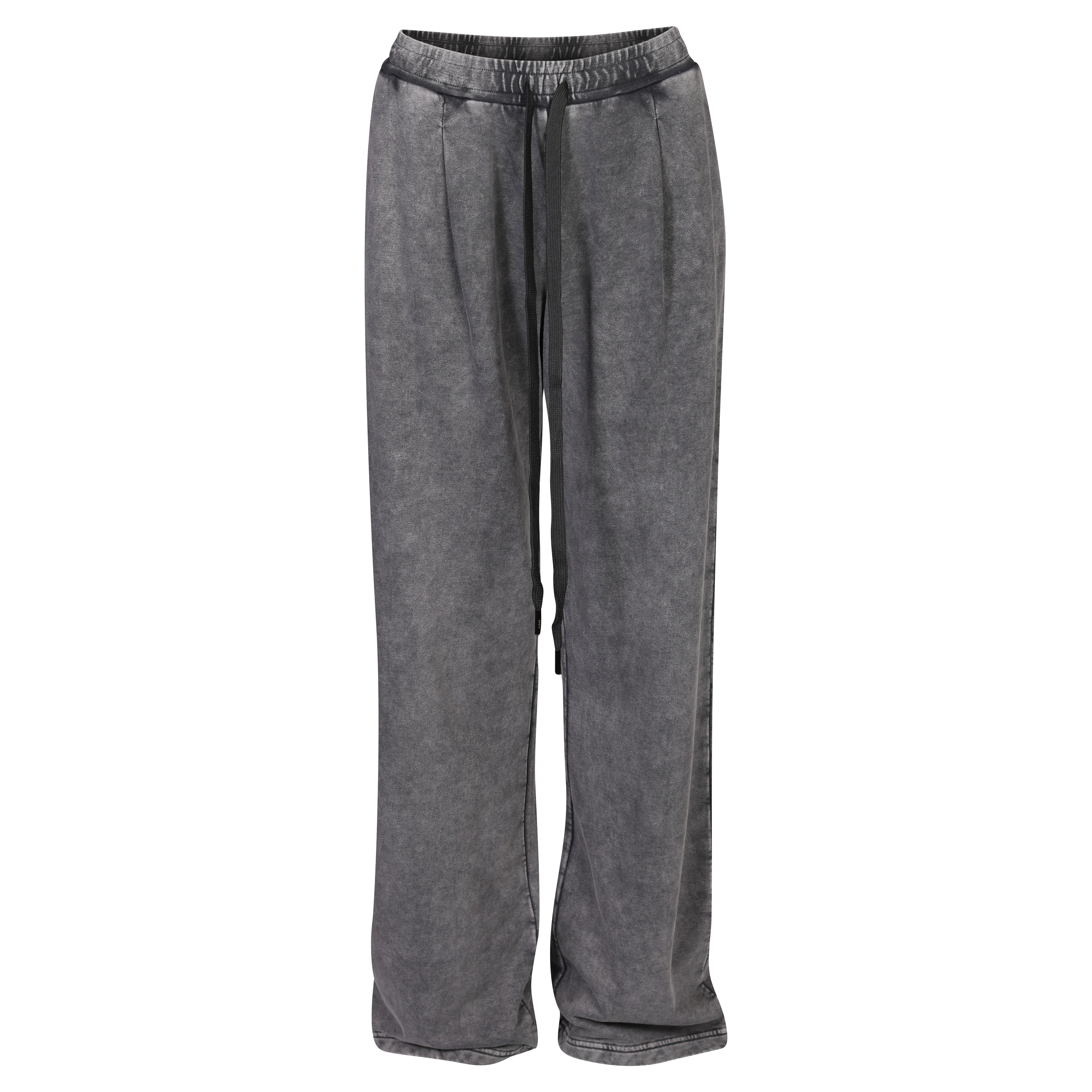 R13 Pleated Wide Leg Sweatpant in Acid Black