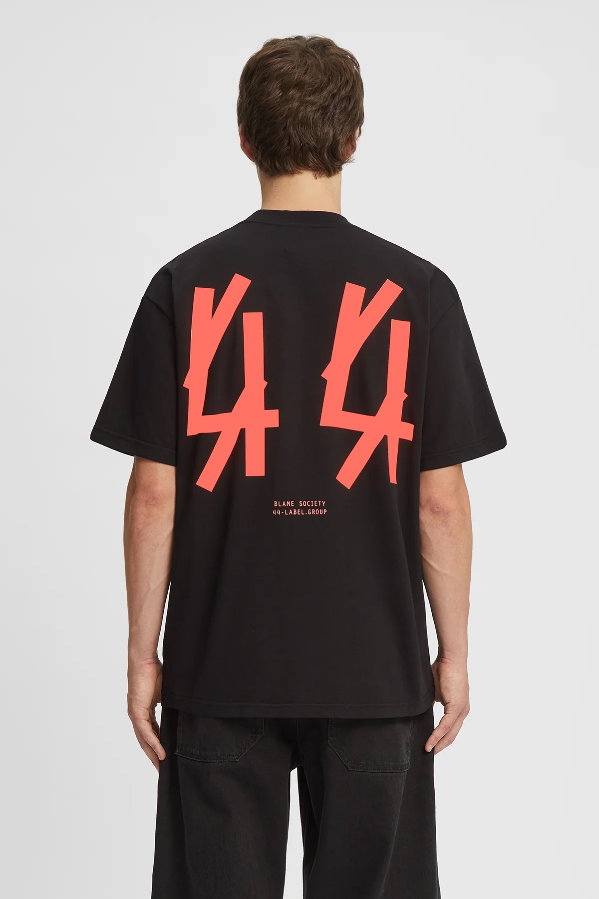 44 LABEL GROUP Original T-Shirt in Black/Neon Print S