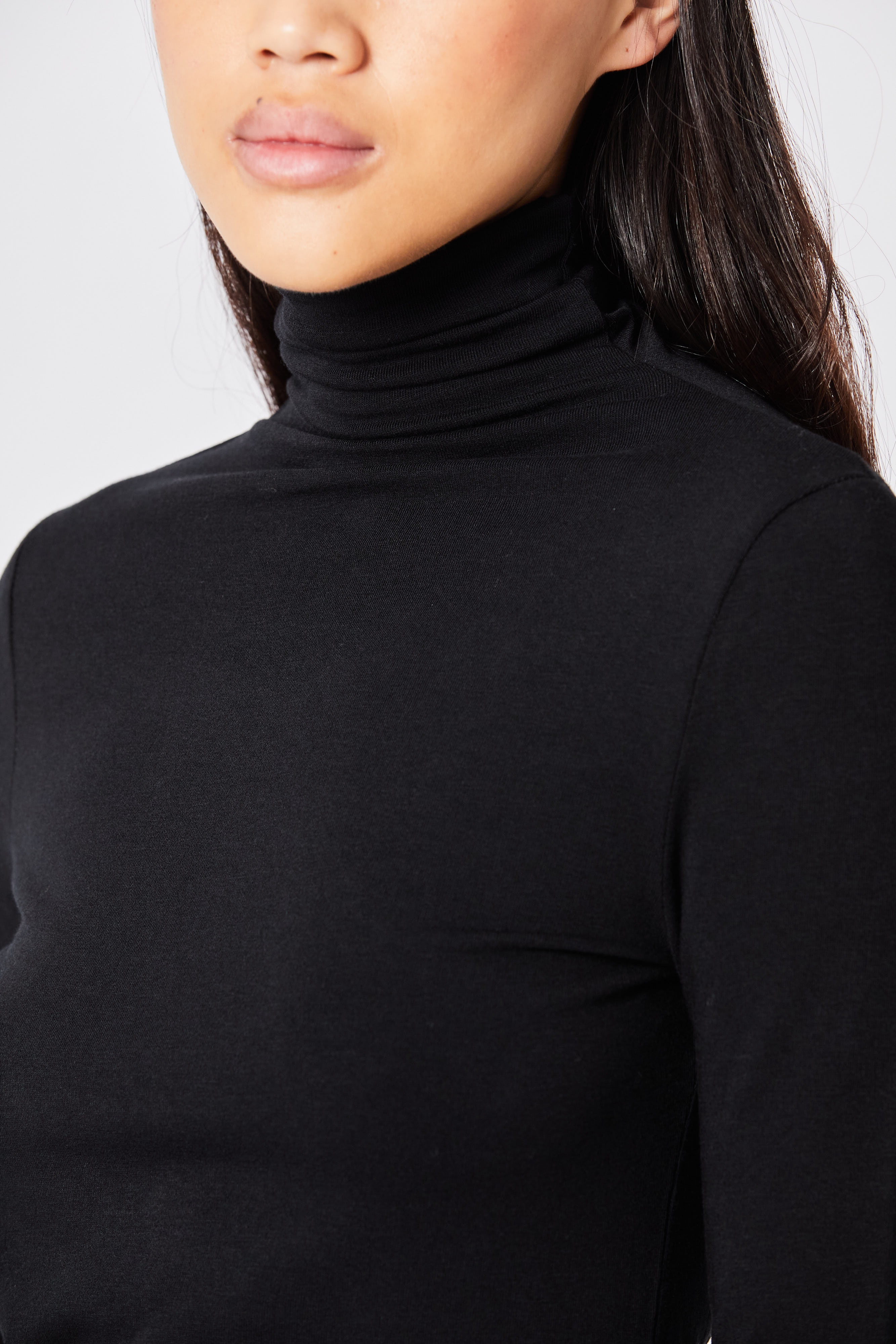 Thom Krom Turtleneck Longsleeve in Black