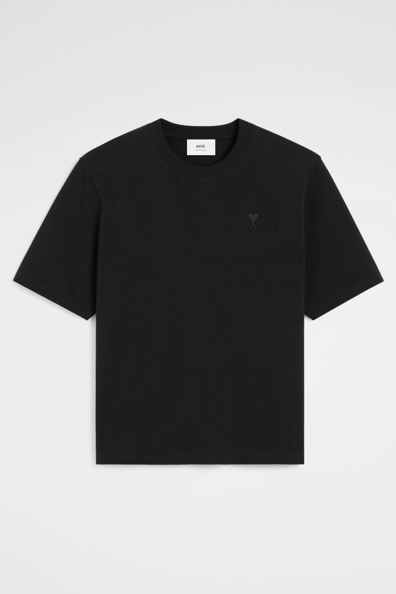 AMI PARIS de Coeur Boxy T-Shirt in Black AMI PARIS de Coeur Boxy T-Shirt in Black