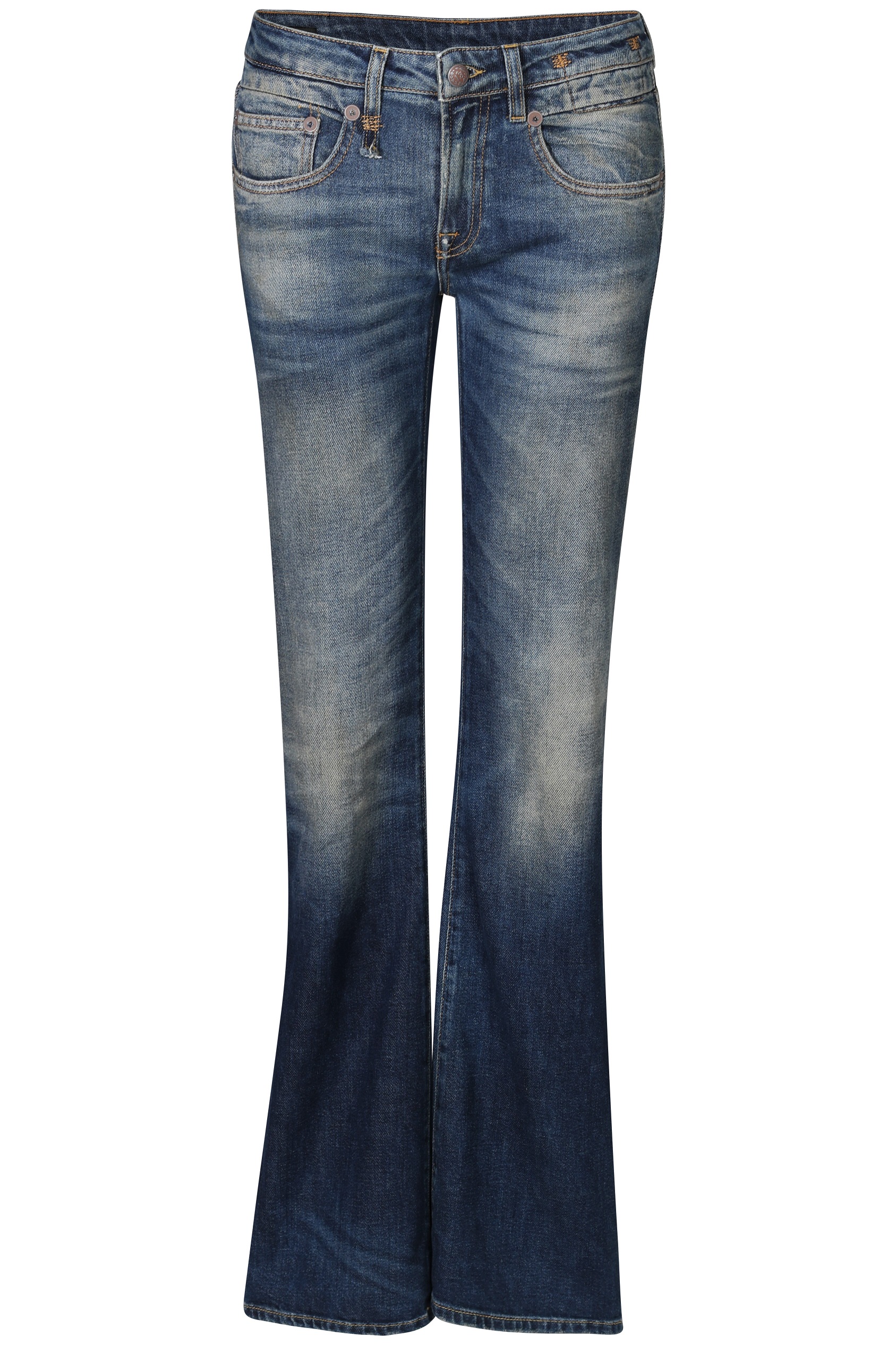 R13 Boy Flare Jeans in Ansel Blue 25