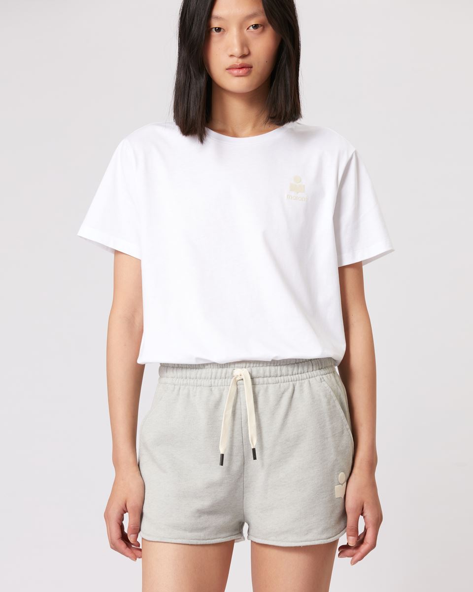 ISABEL MARANT ÉTOILE Aby Logo T-Shirt in White L