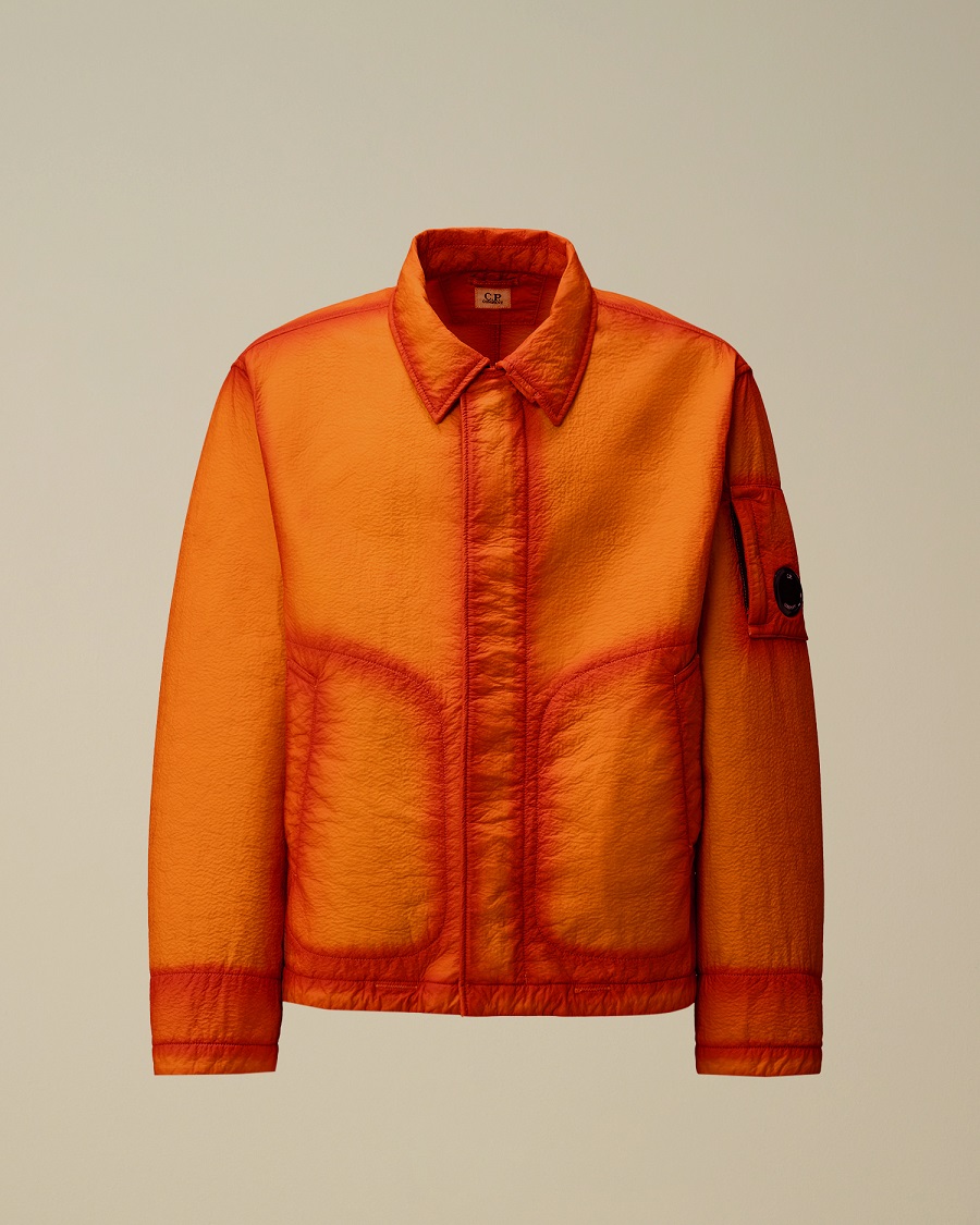 C.P. COMPANY Feltro Bi-Film Short Jacket in Russet Orange