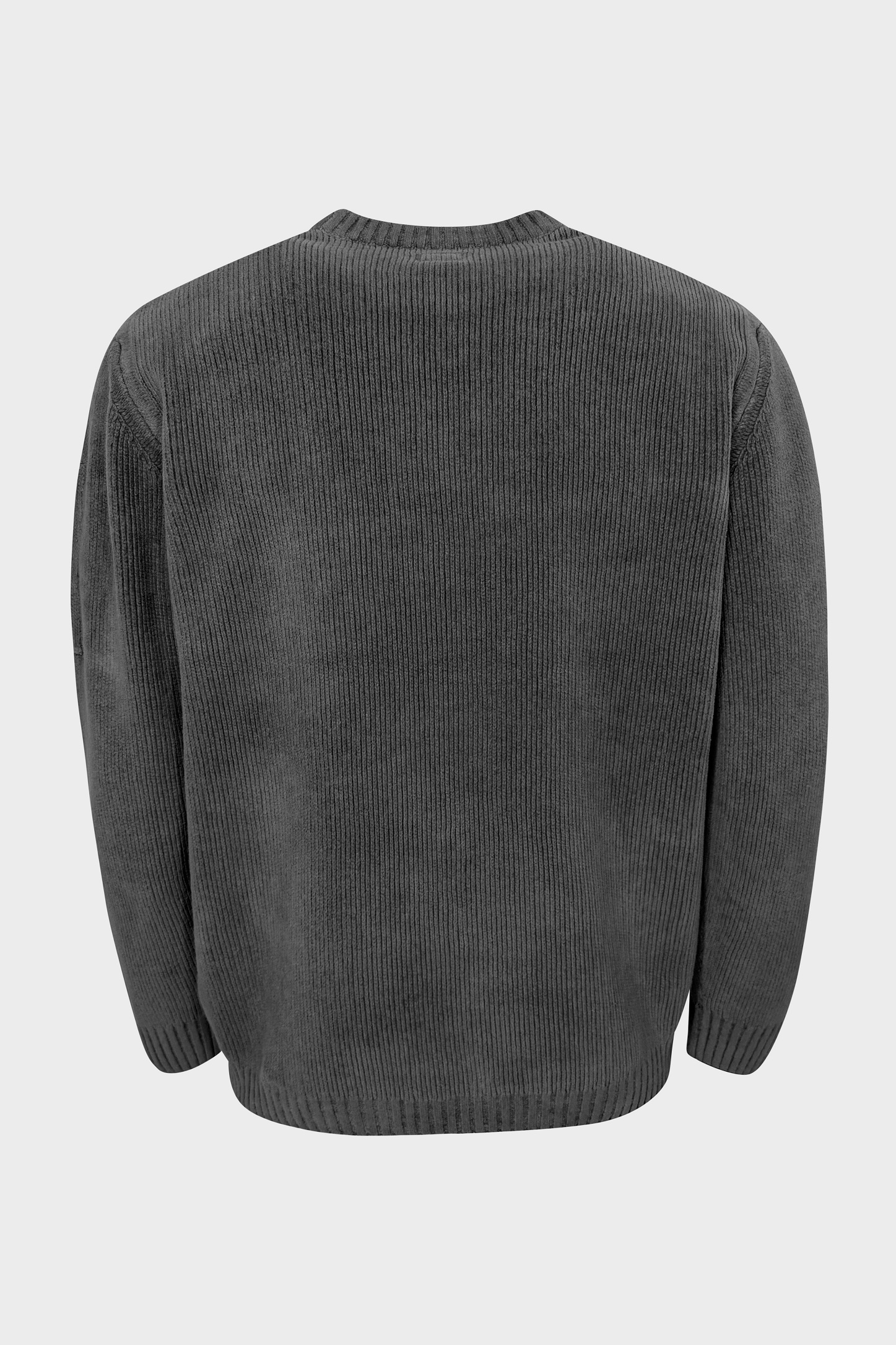 C.P. COMPANY Cotton Chenille Pullover in Dark Shadow