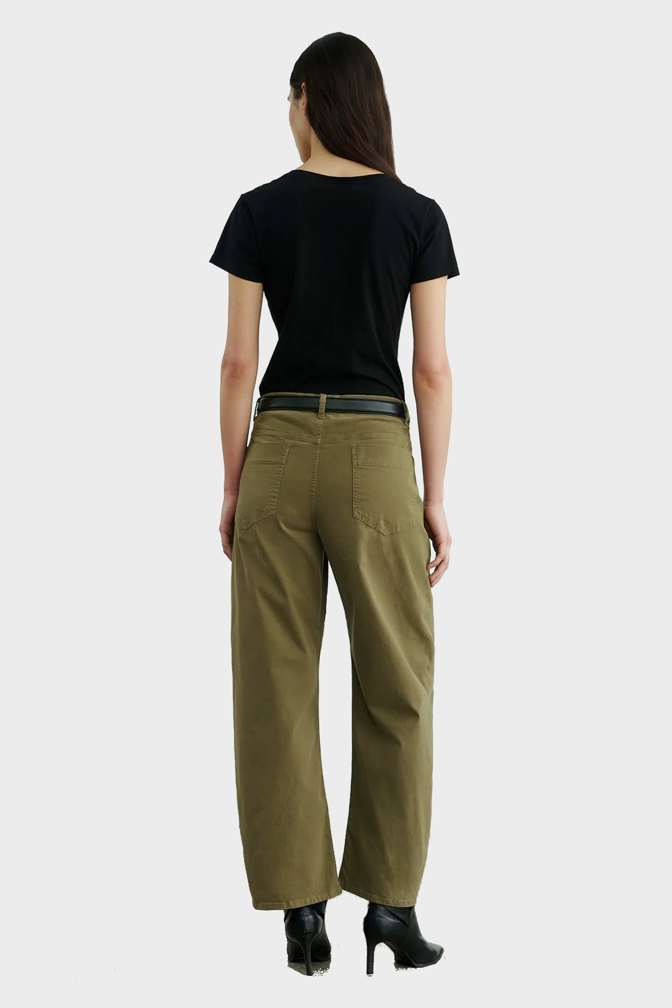 NILI LOTAN Tribeca Pant in Military Green NILI LOTAN Tribeca Pant in Military Green