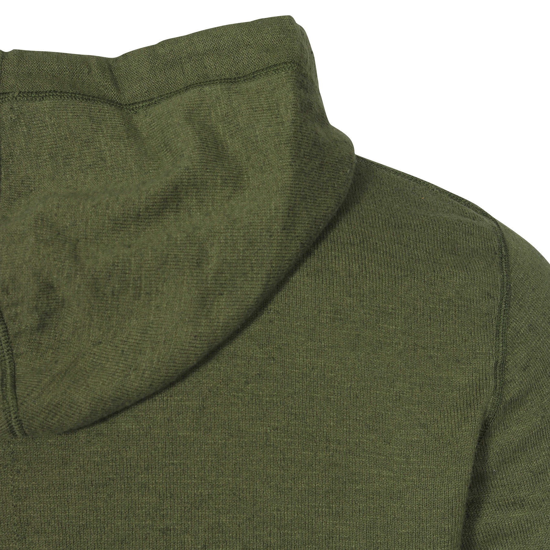 Hannes Roether Knit Hoodie in Pesto