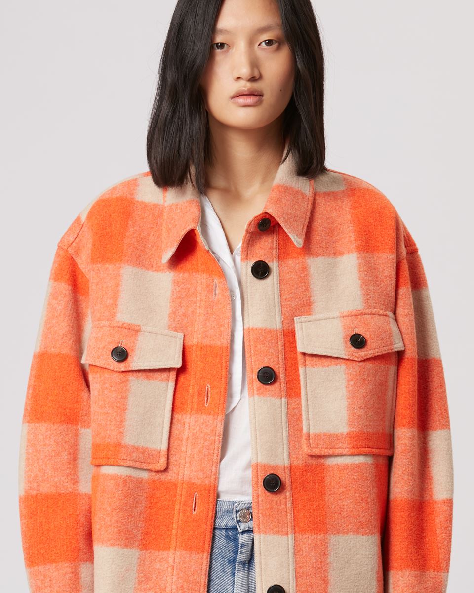 Isabel Marant Étoile Harveli Coat in Orange