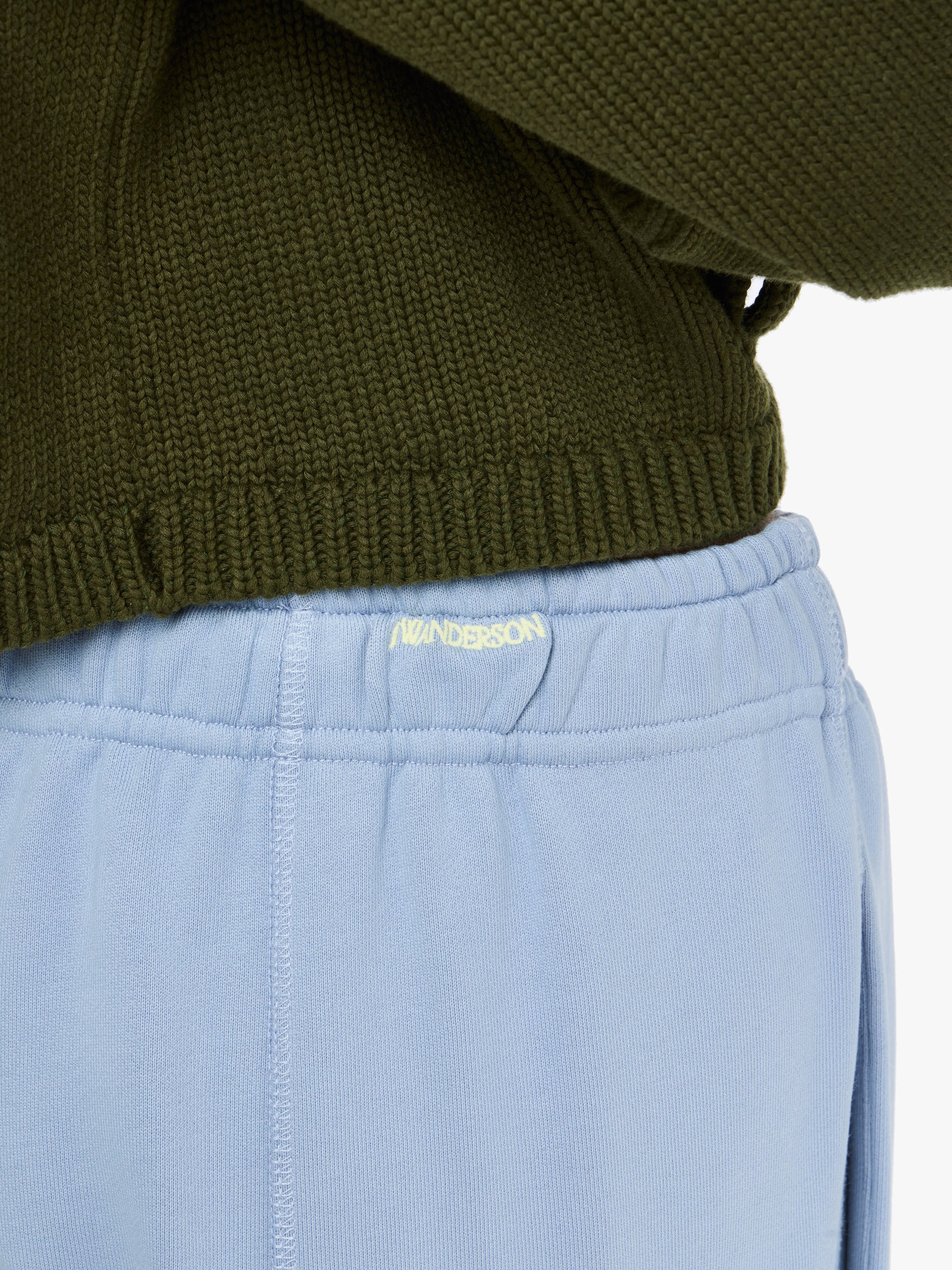 JW ANDERSON Tied Bow Joggers in Steel Blue