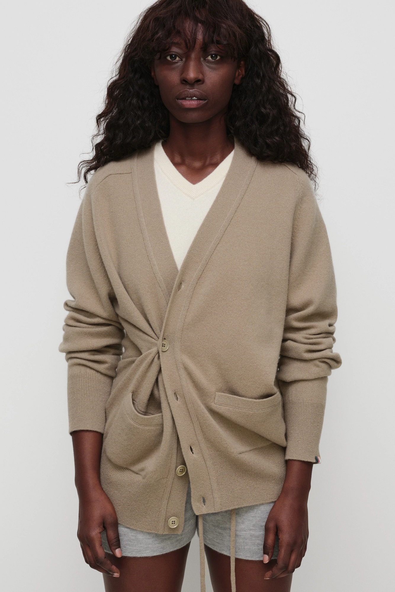 Extreme Cashmere Cardigan N°185 Feike in Dust