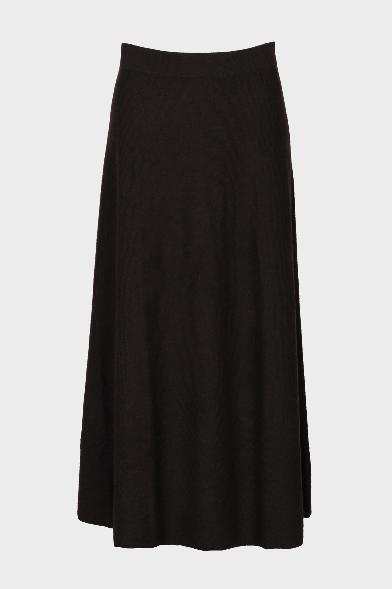 LISA YANG Torie Cashmere Skirt in Dark Oak