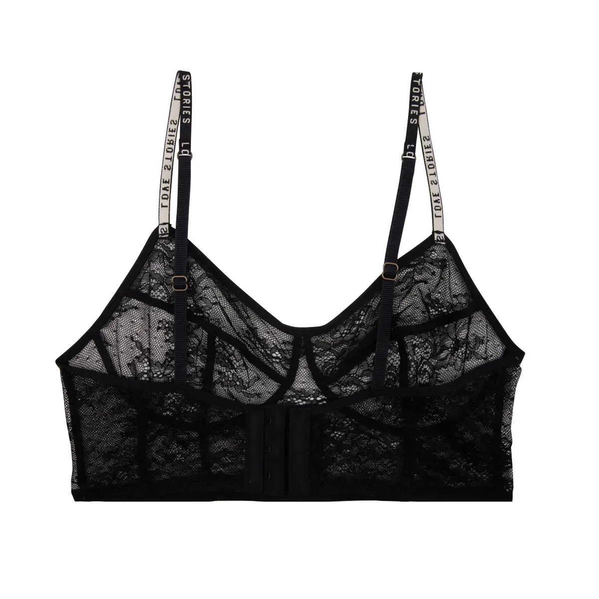 Love Stories Bra Bralette Celia Black 75C/D