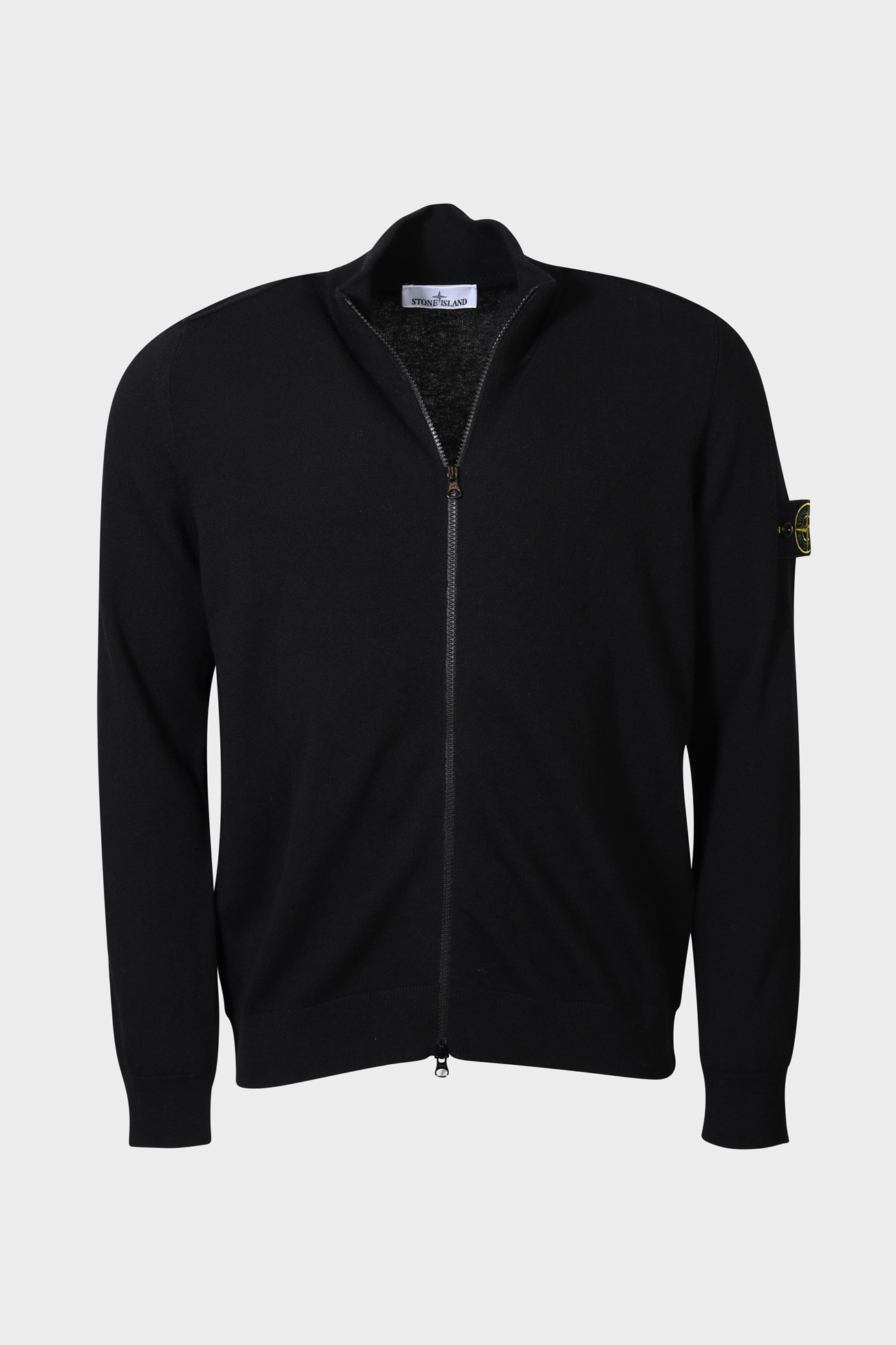 STONE ISLAND Light Knit Jacket in Black