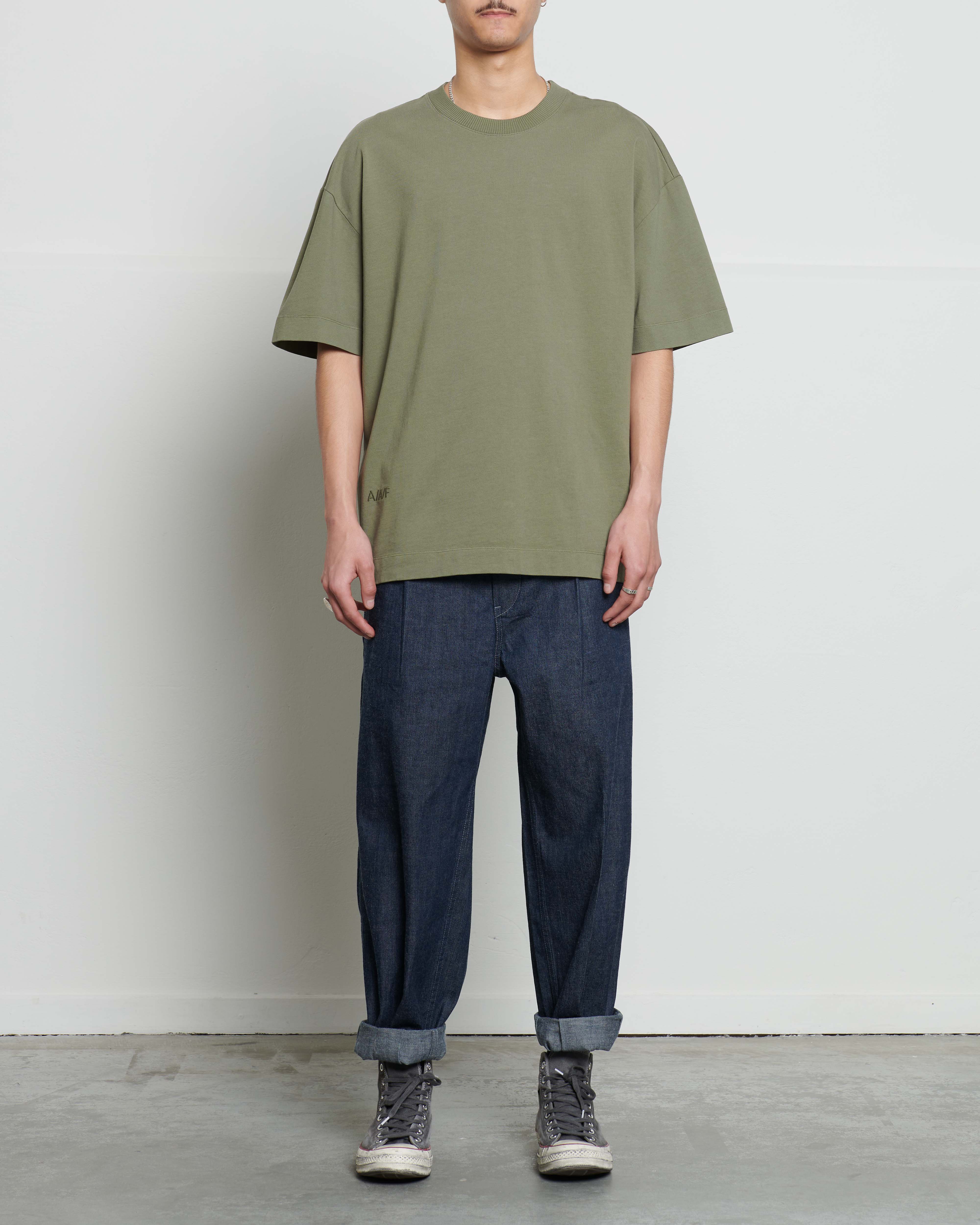 APPLIED ART FORMS Oversize T-Shirt in Dust Green S