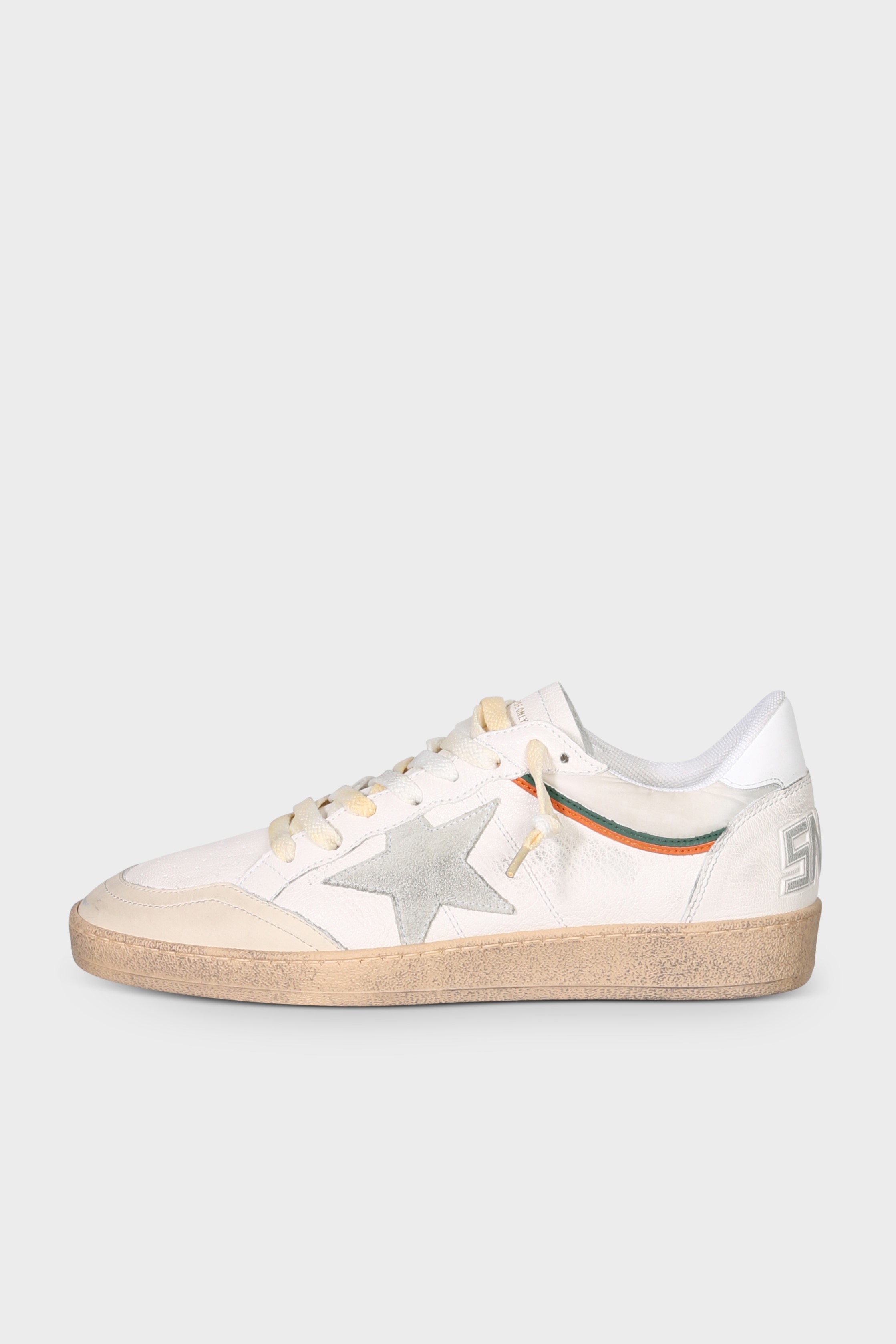 GOLDEN GOOSE Sneaker Ballstar in White/Beige/Ice/Green/Orange GOLDEN GOOSE Sneaker Ballstar in White/Beige/Ice/Green/Orange