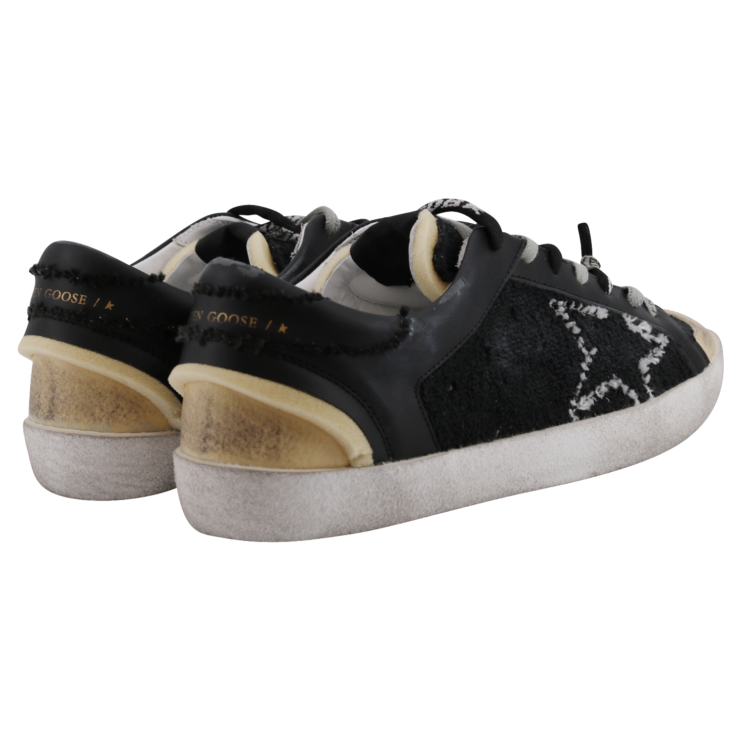 Golden Goose Sneaker Superstar Unstitched Black