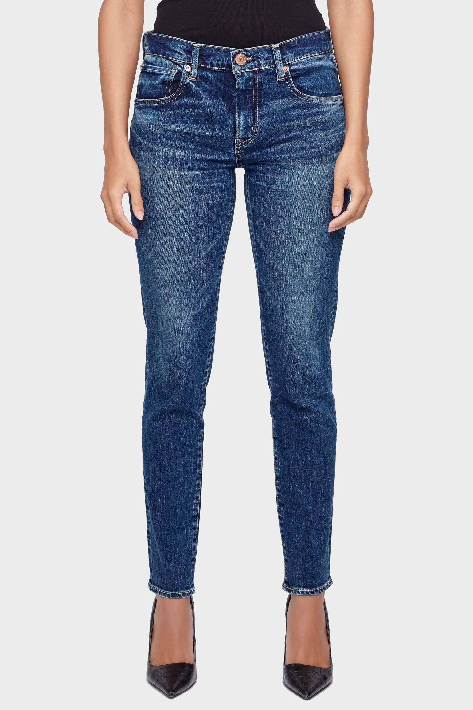 MOUSSY VINTAGE Jeans Skinny Long Clocester in Dark Blue