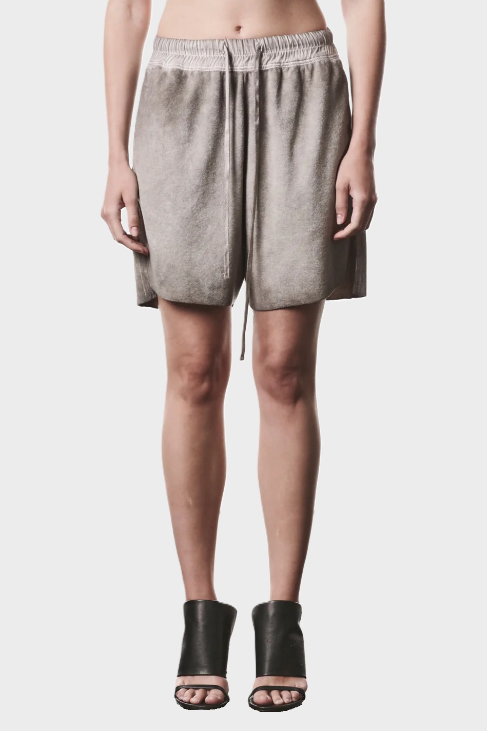 THOM KROM Terry Sweatshorts in Cold Dye Stone