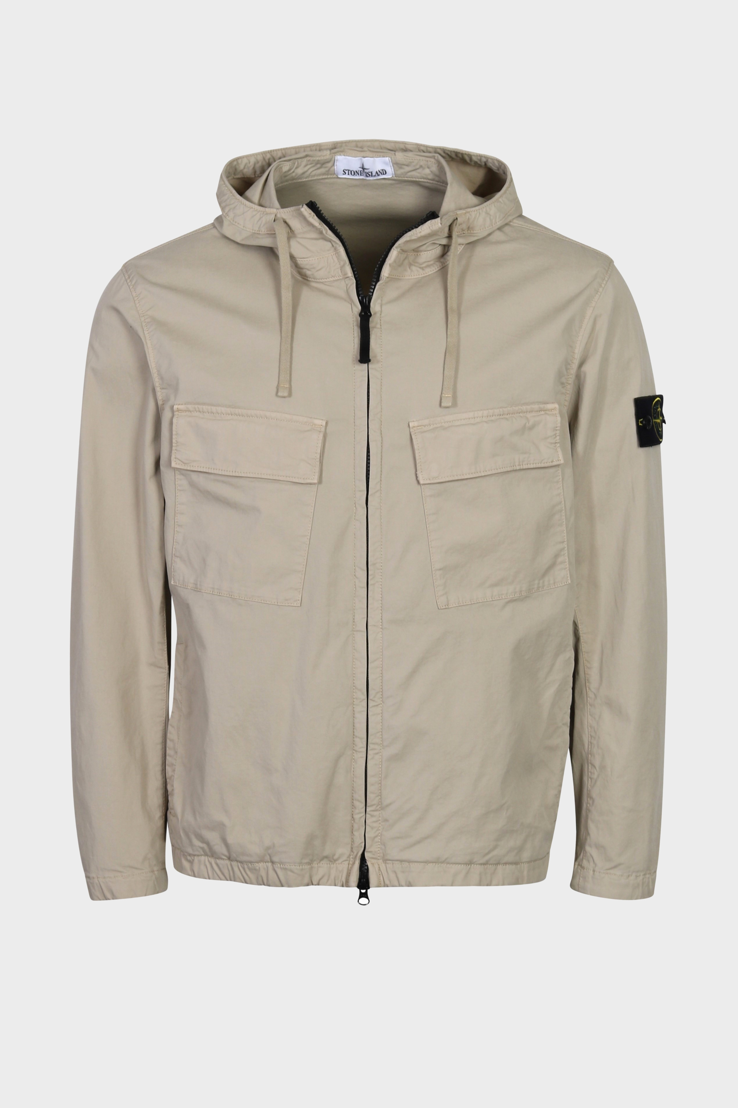 STONE ISLAND Supima® Cotton Twill Jacket in Beige S