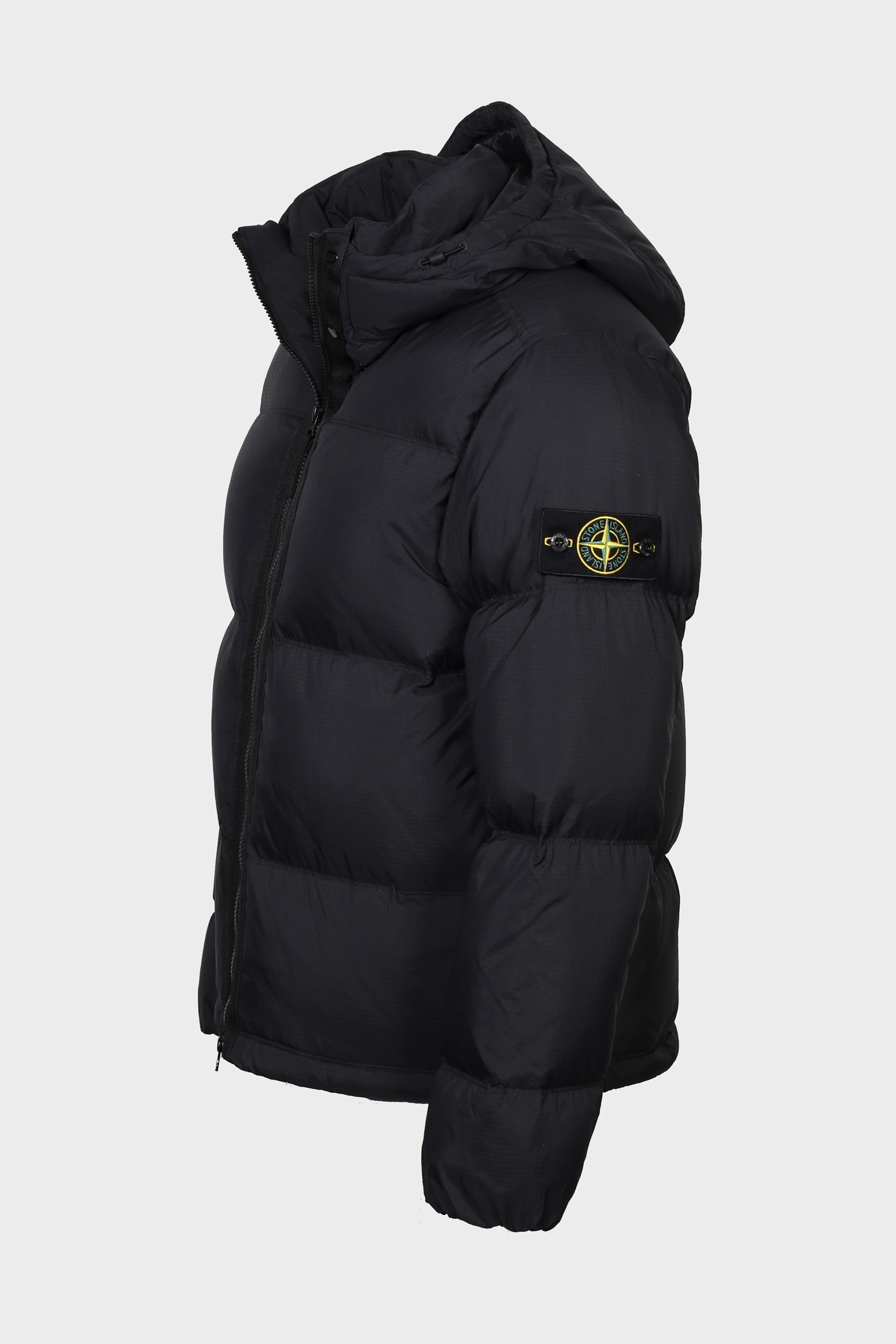 STONE ISLAND Matt Ripstop Cordura® Hooded Down Jacket in Black