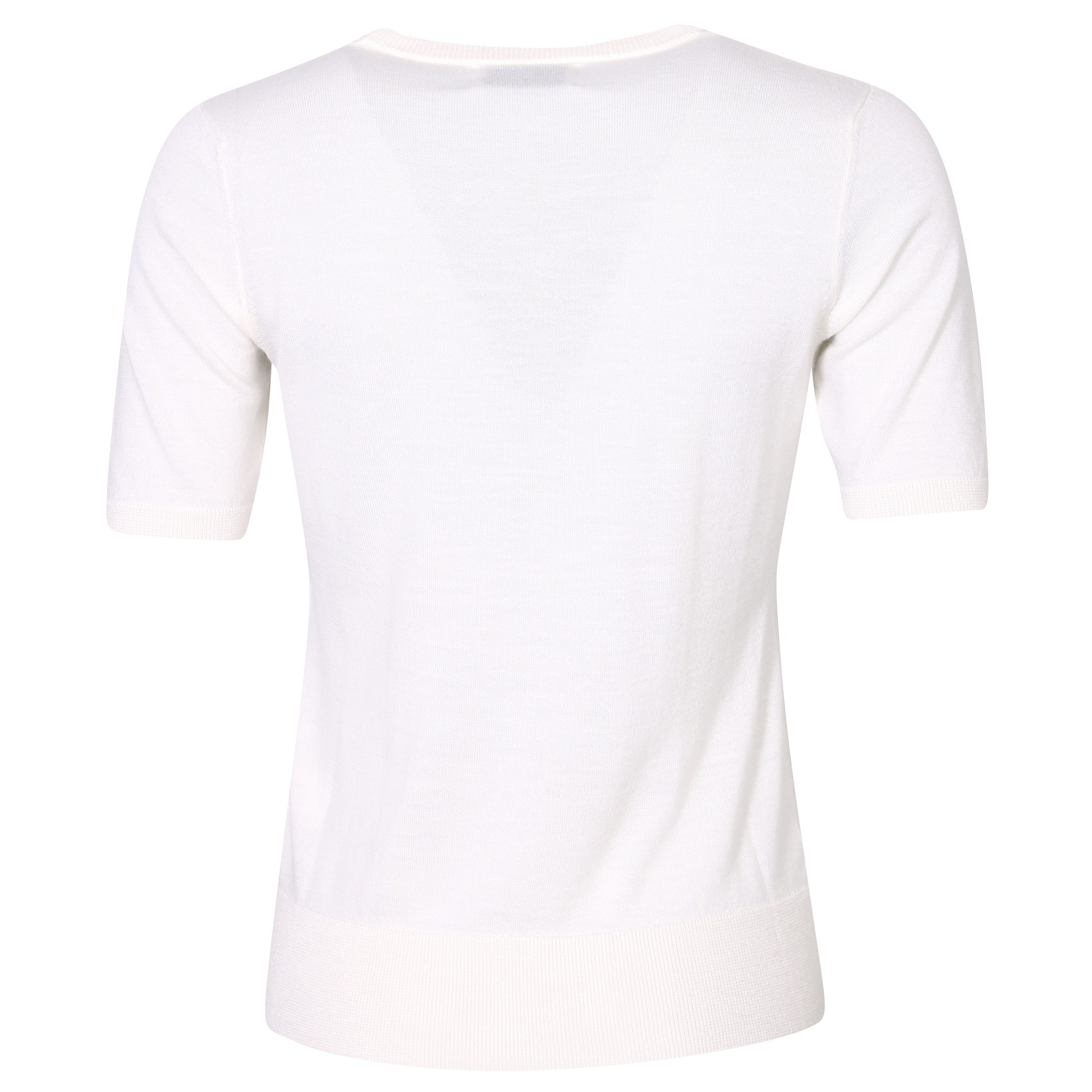 FLONA Cashmere T-Shirt in Off White XL