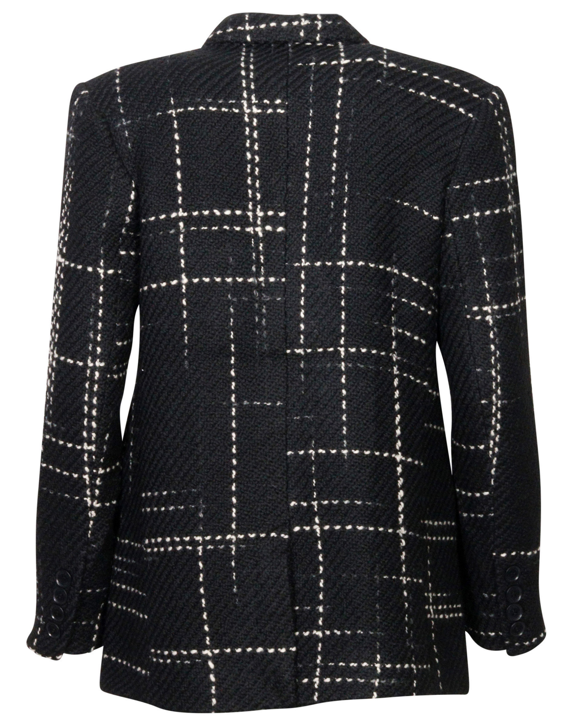 Anine Bing Blazer Kaia Black Plaid S
