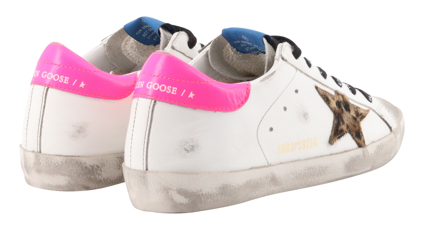 Golden Goose Superstar White/Leo Star/Pink