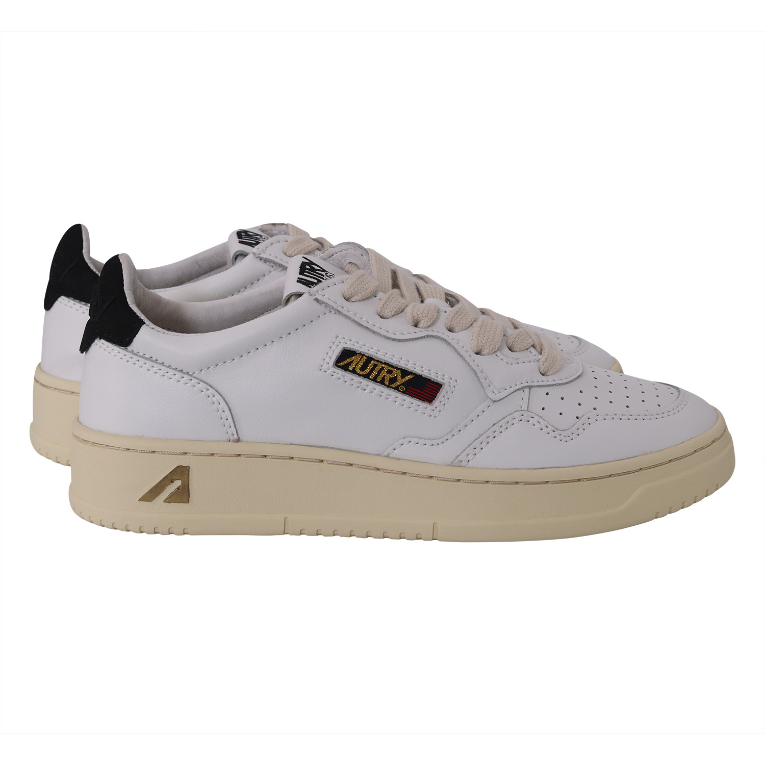 Autry Action Shoes Goldclub White