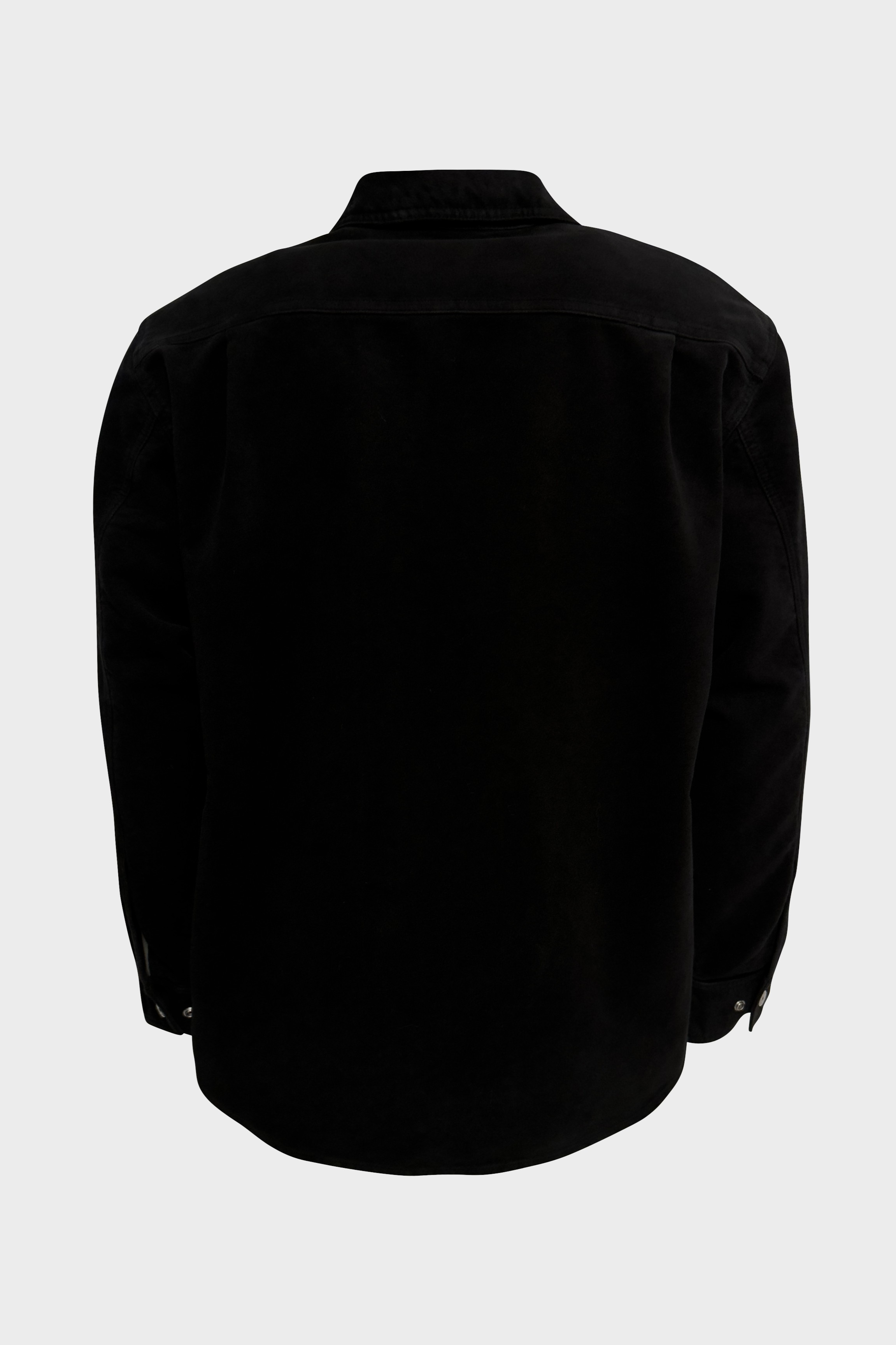 STONE ISLAND Soft Cotton Overshirt in Black