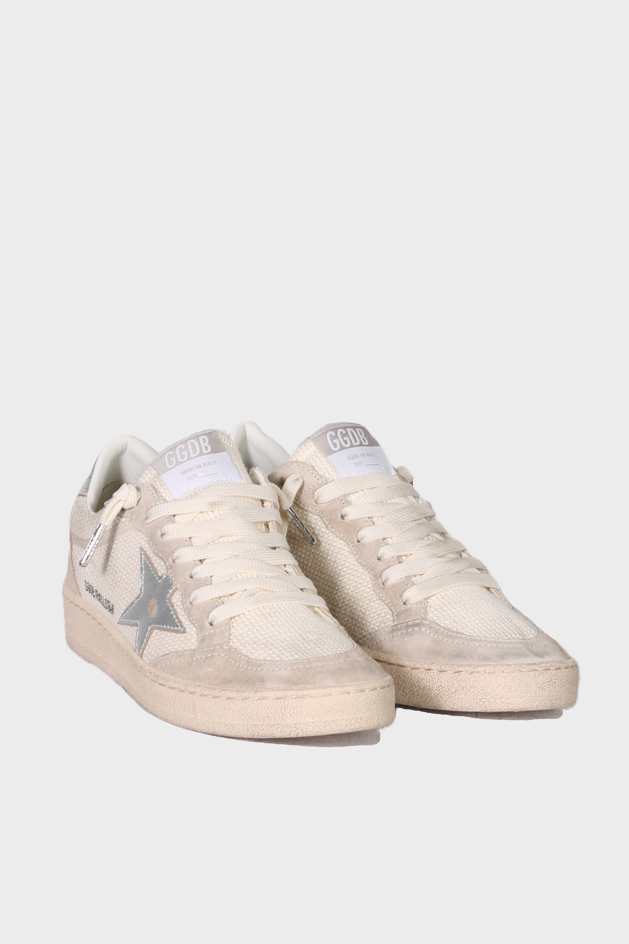 GOLDEN GOOSE Ballstar Crochet Beige/Silver