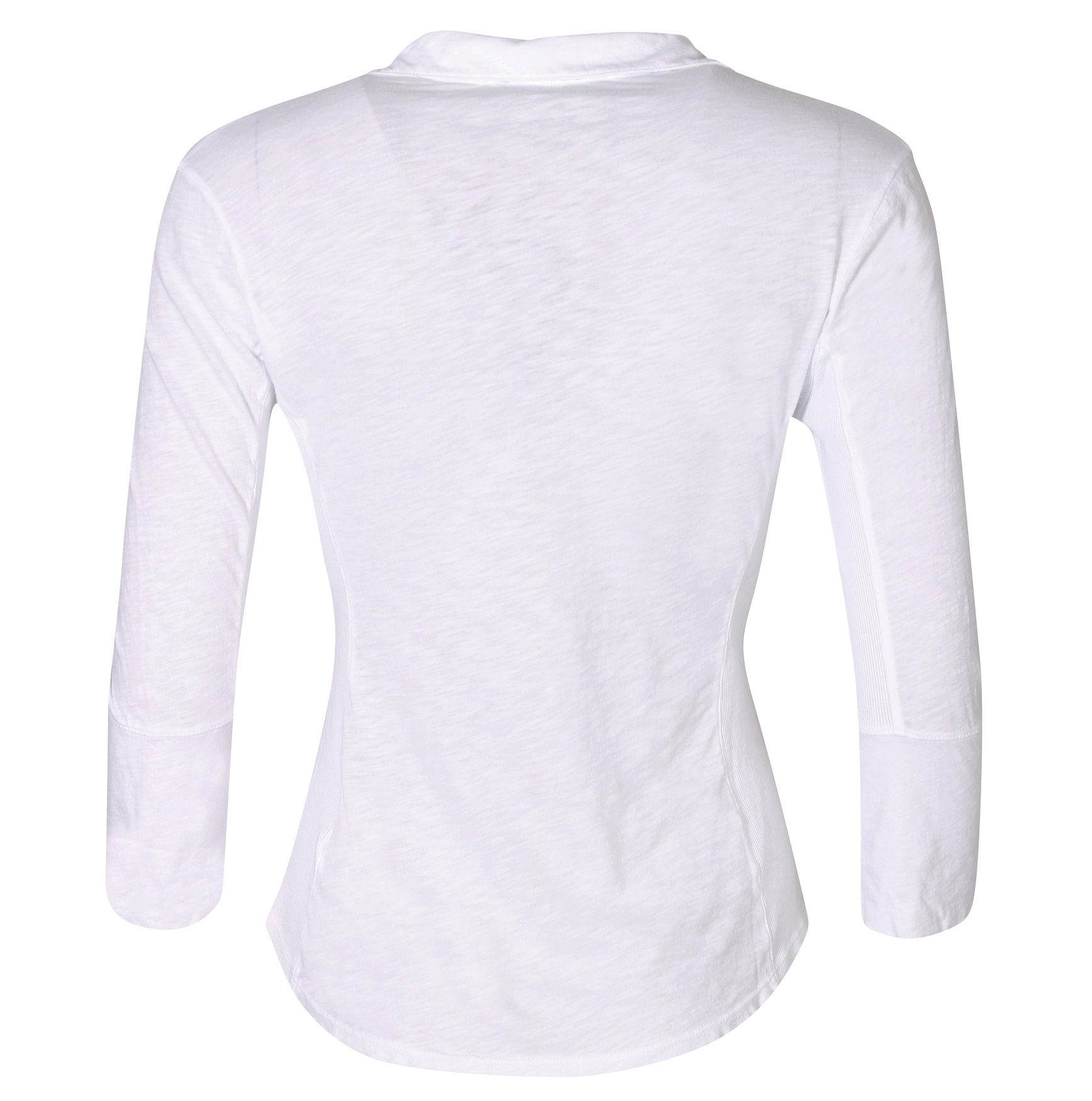 JAMES PERSE Contrast Panel Shirt in White 3/L