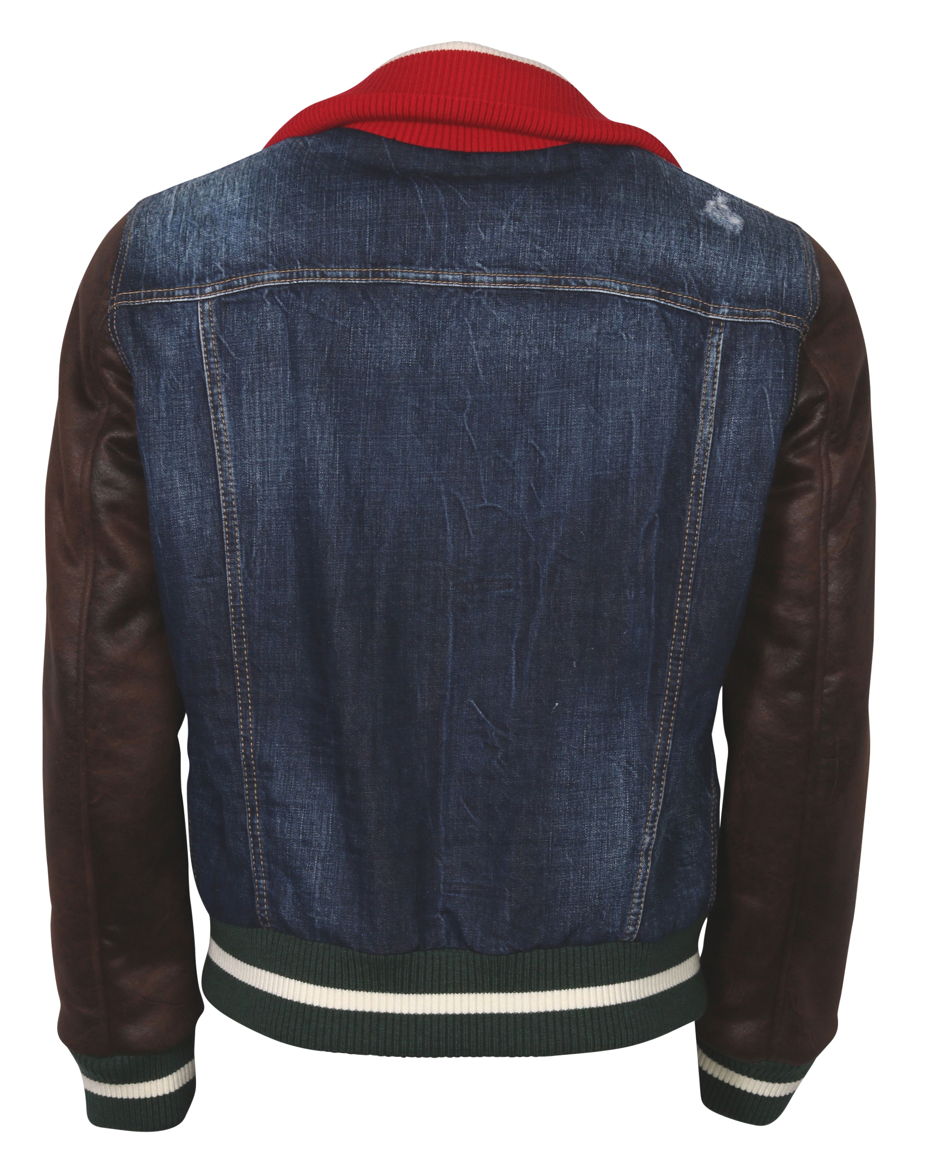 Dsquared Jacket Denim-Leather