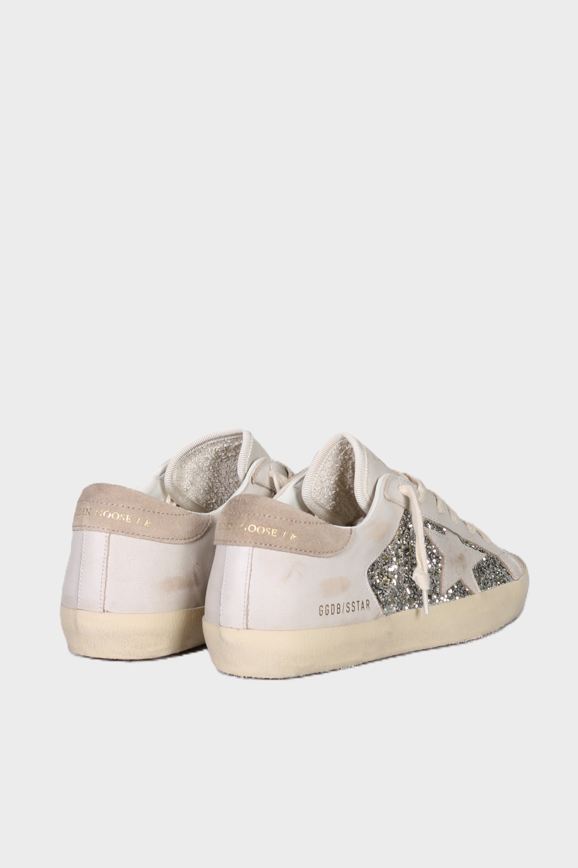 GOLDEN GOOSE Super Star Glitter and Leather Star