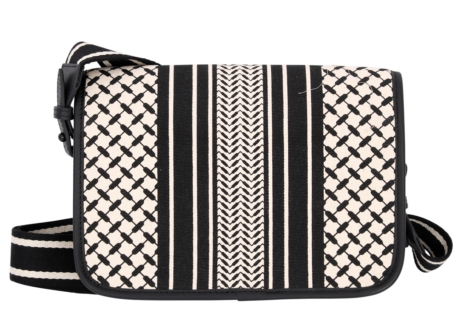 Lala Berlin Crossbody Atlanta Kufiya Offwhite/Black