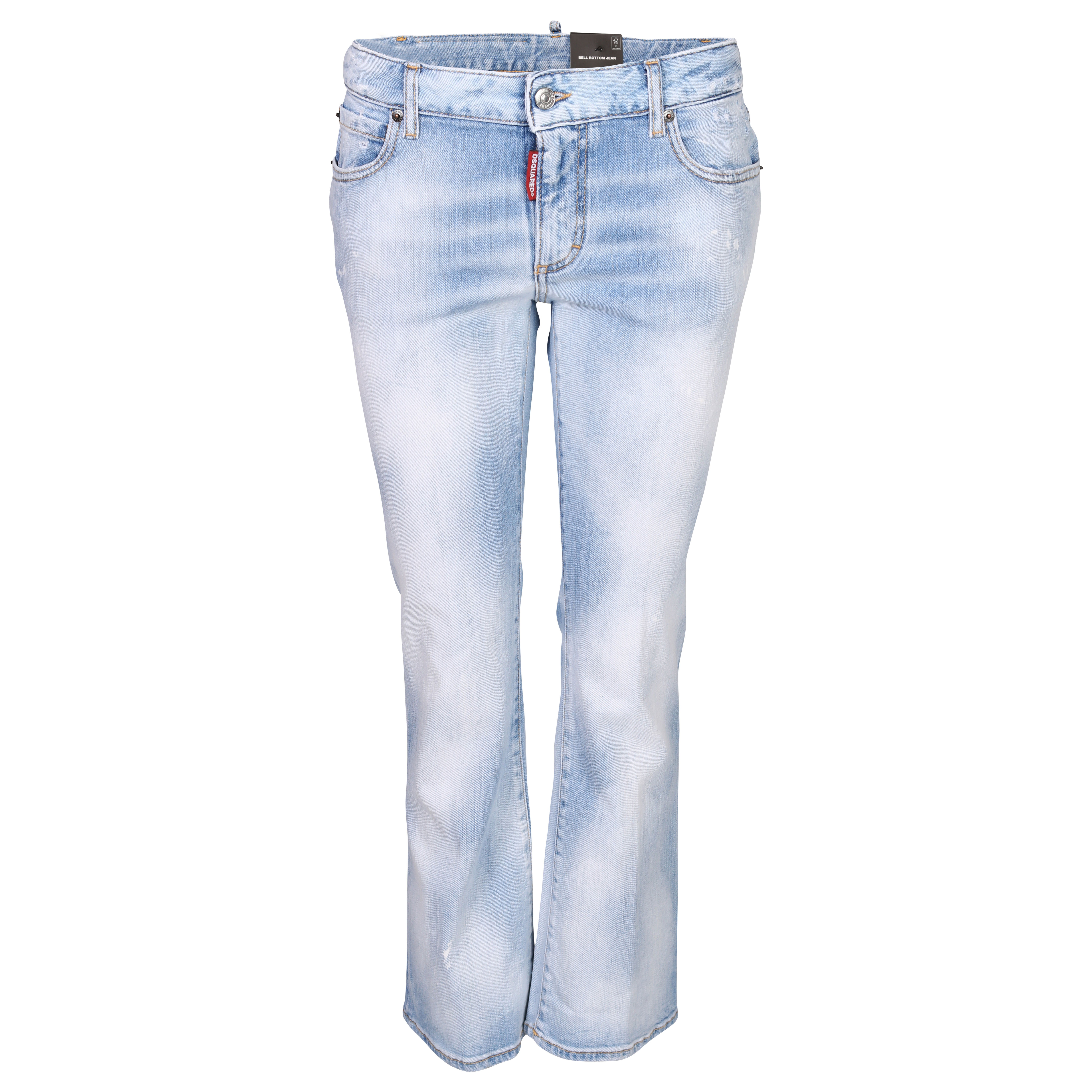 Dsquared Jeans Bell Bottom Jean Light Blue Washed Dsquared Jeans Bell Bottom Jean Light Blue Washed