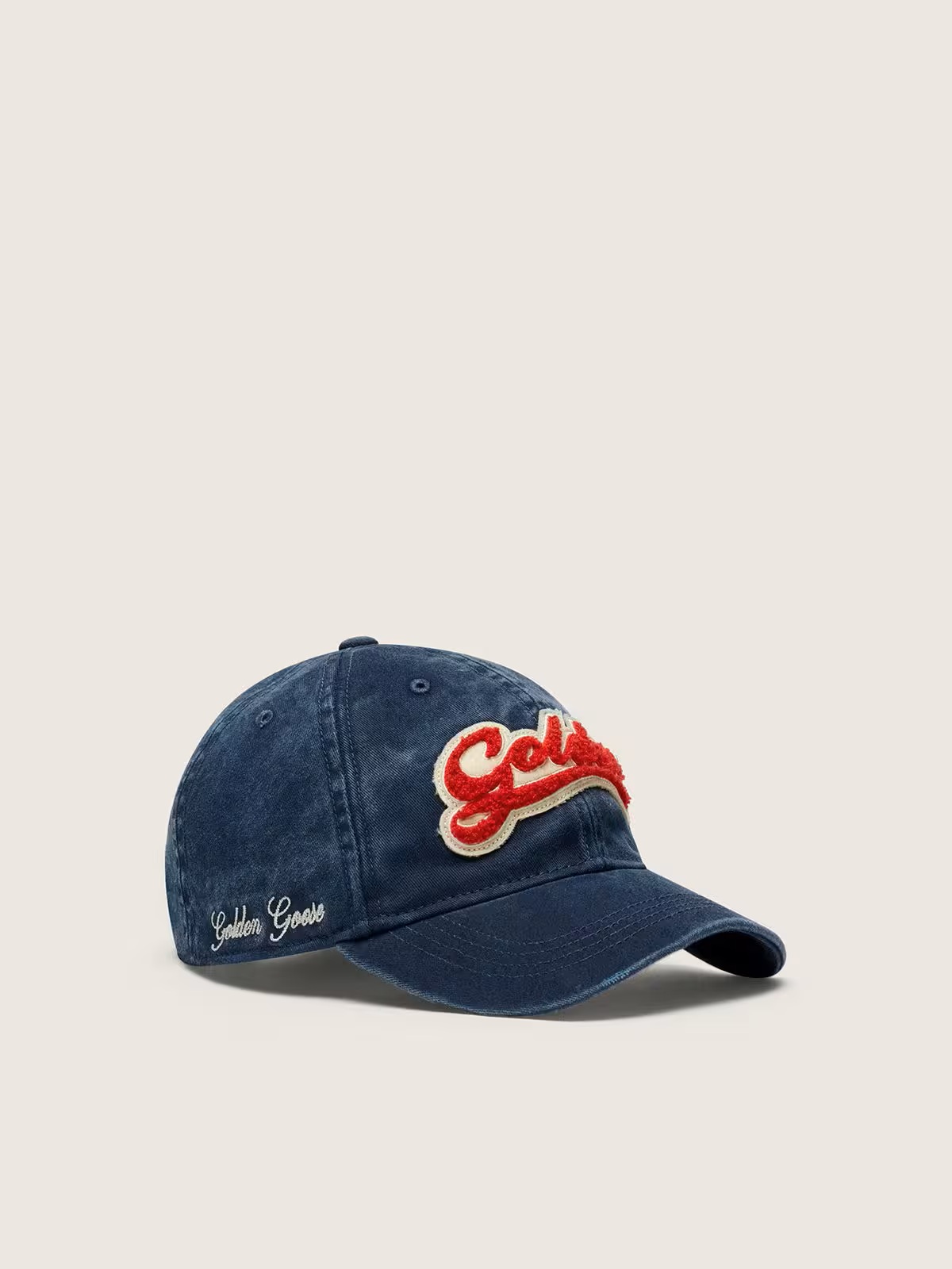 GOLDEN GOOSE Journey Baseball Cap in Blue/Red