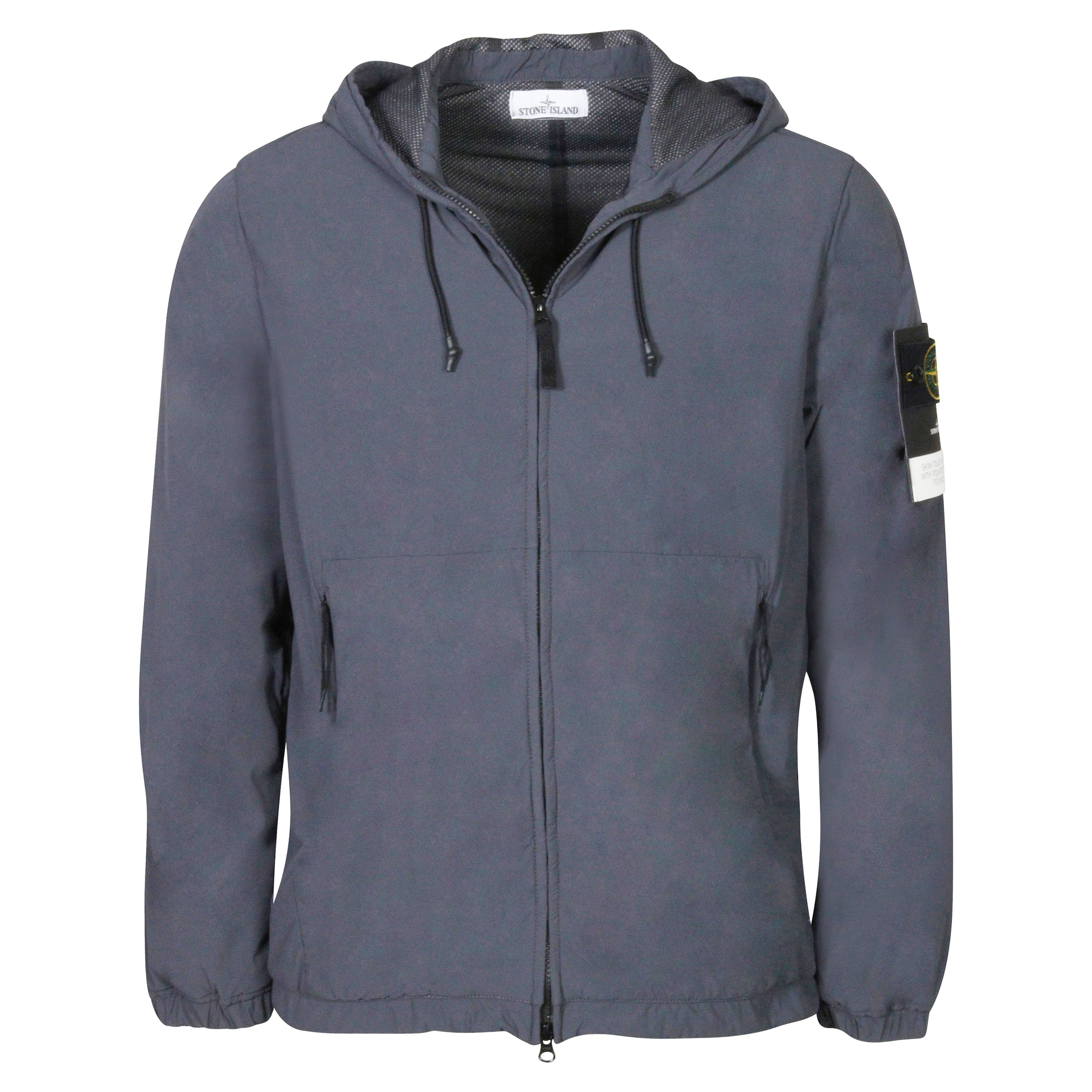 Stone Island Hooded Skin Touch Nylon Jacket Grey